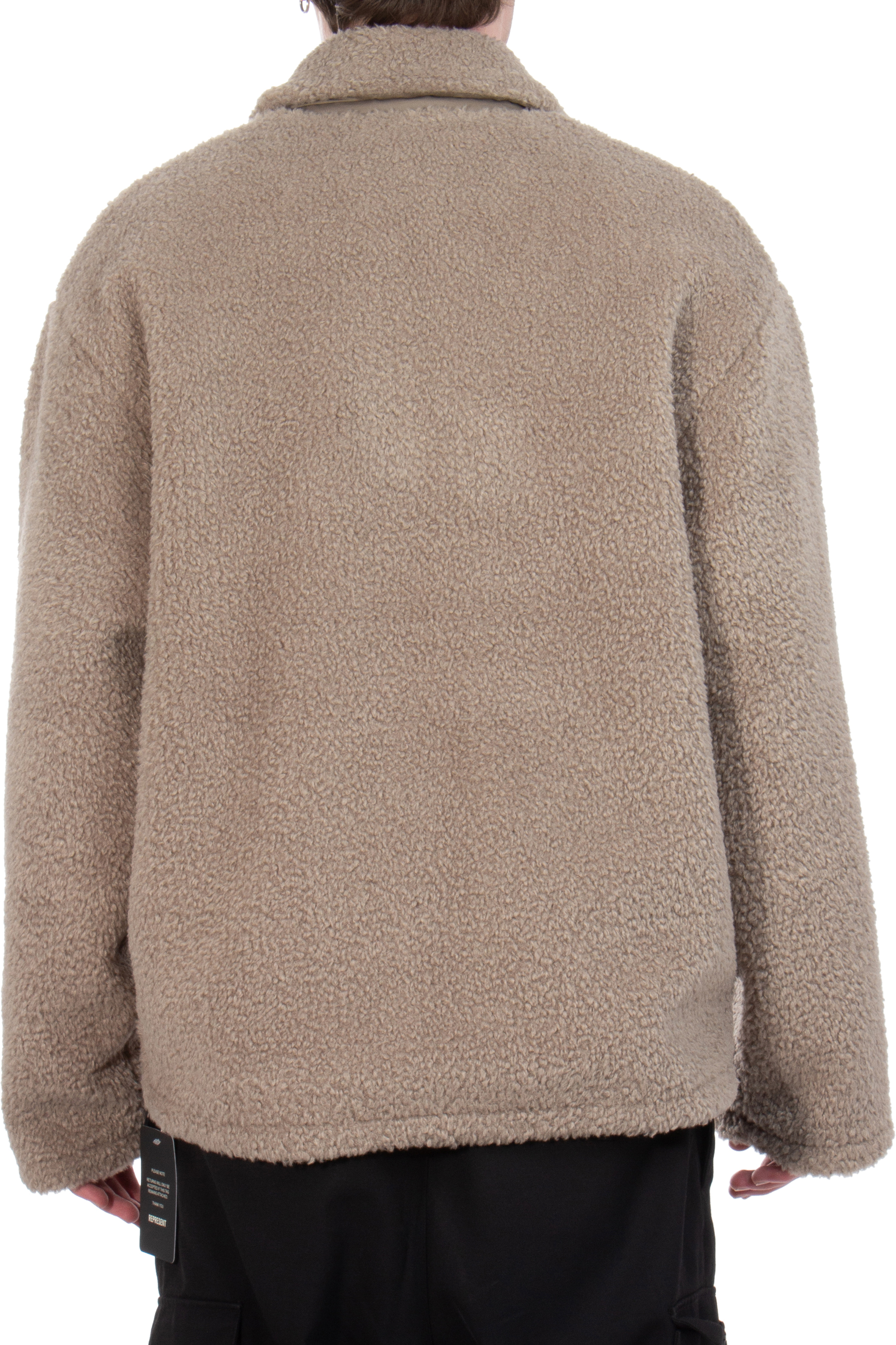 REPRESENT Half-Zip Teddy Fleece Sweatshirt