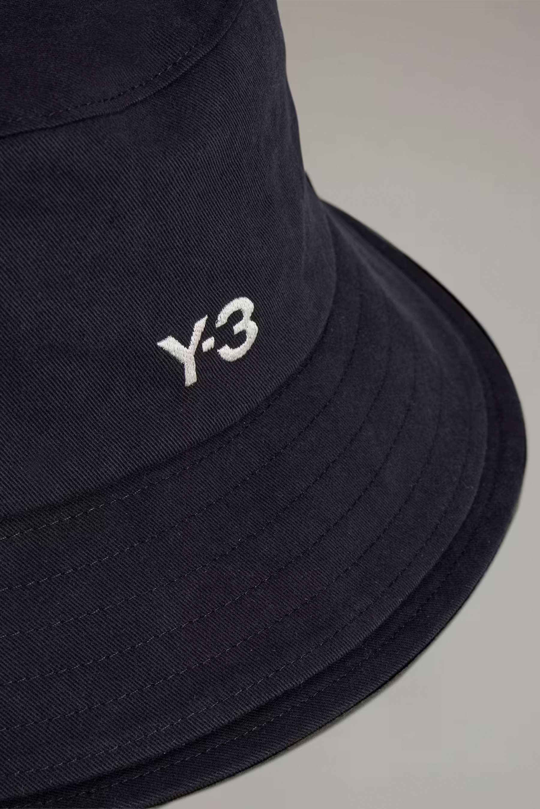 Y-3 3-Stripes Cotton Twill Bucket Hat