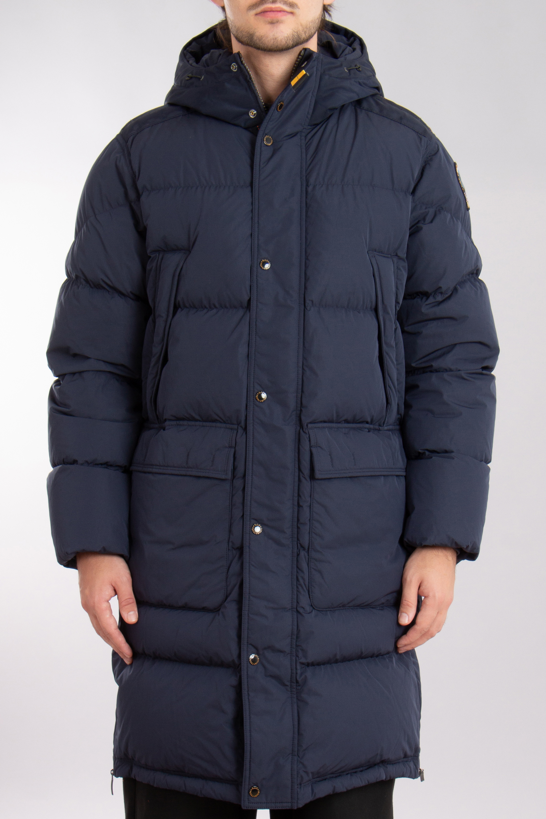 PARAJUMPERS Hooded Micro Ripstop Down Coat Long Bear