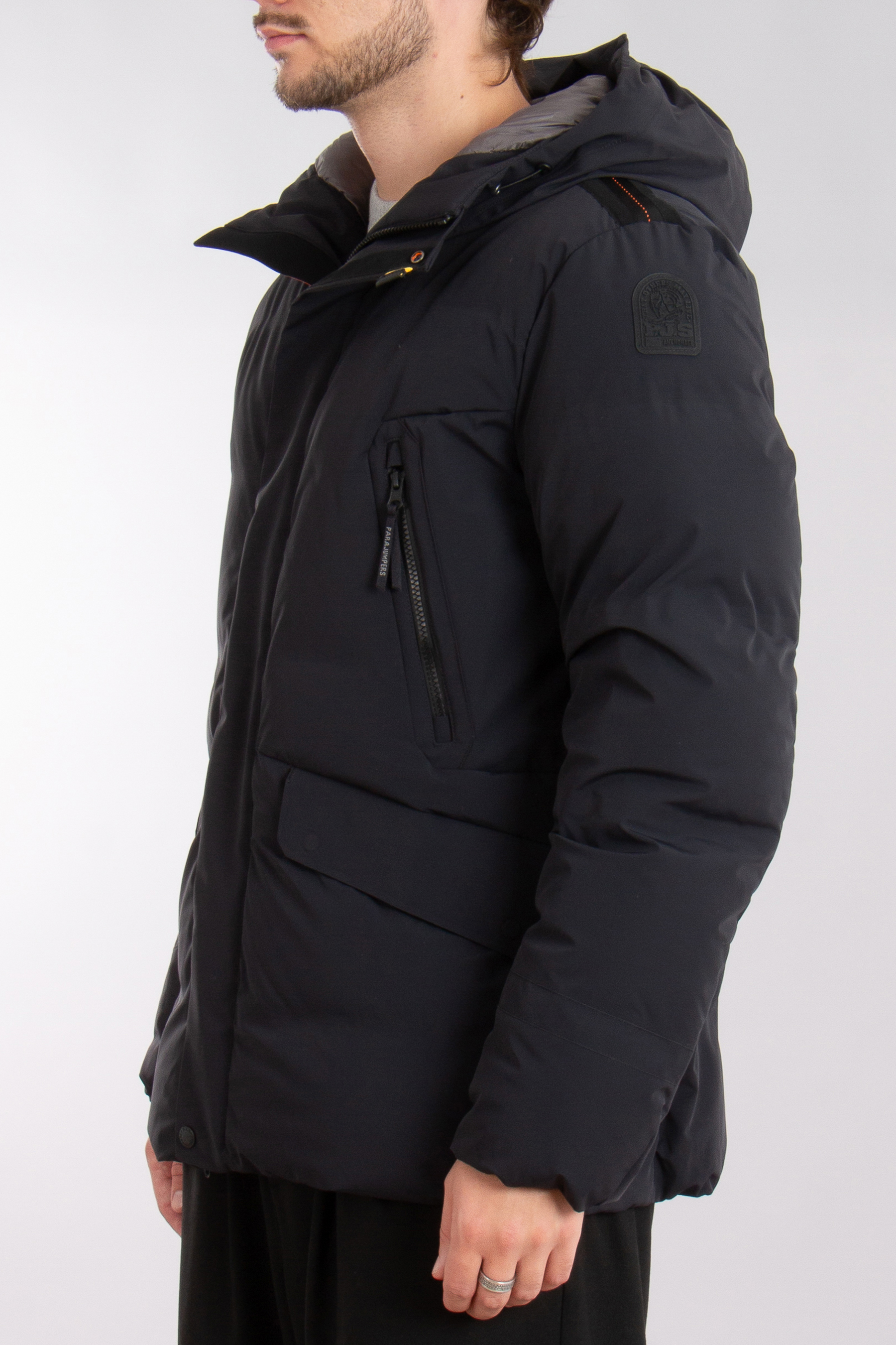 PARAJUMPERS Nylon Blend Stretch Hooded Down Jacket Kazu