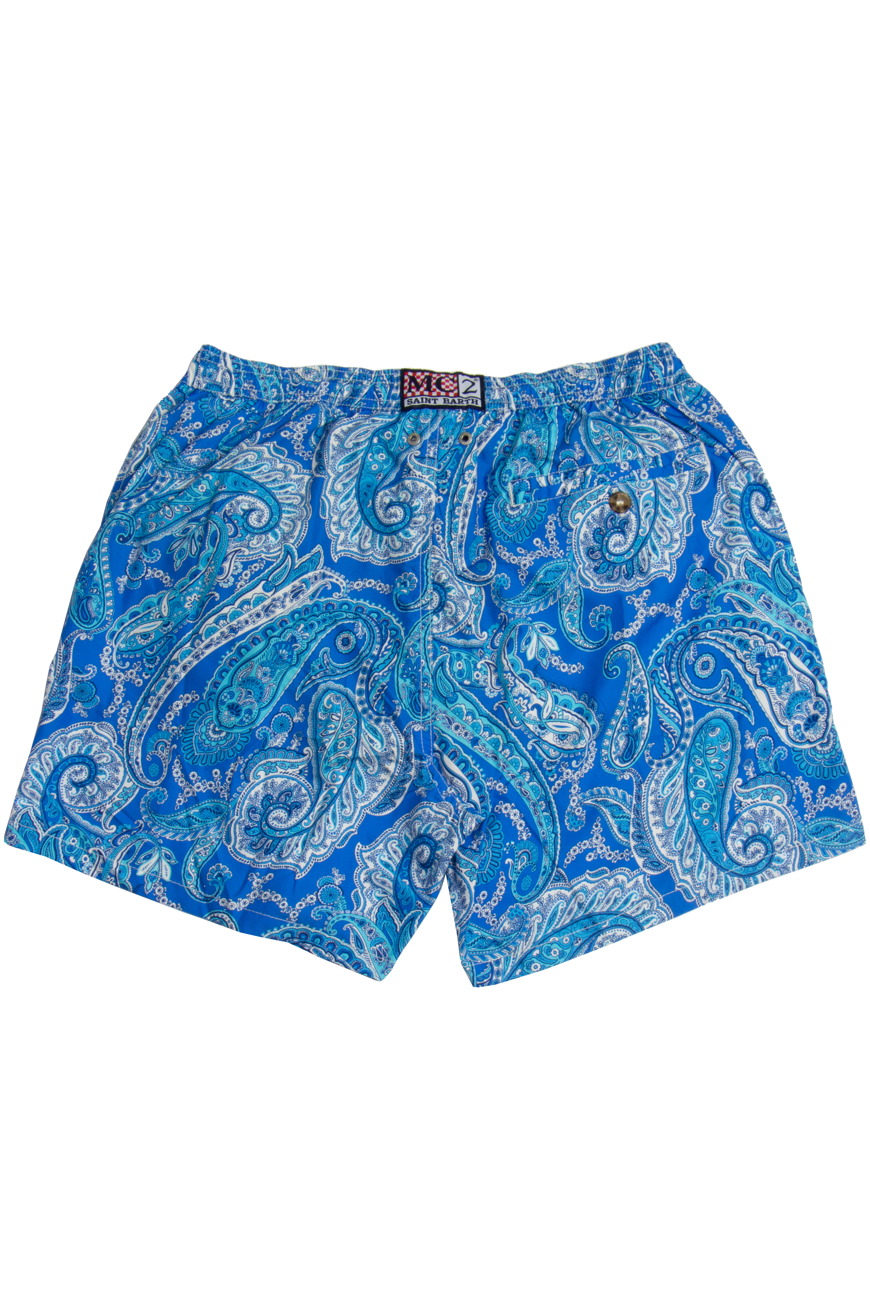 MC 2 SAINT BARTH Paisley Draw Print Swim Shorts Lighting 