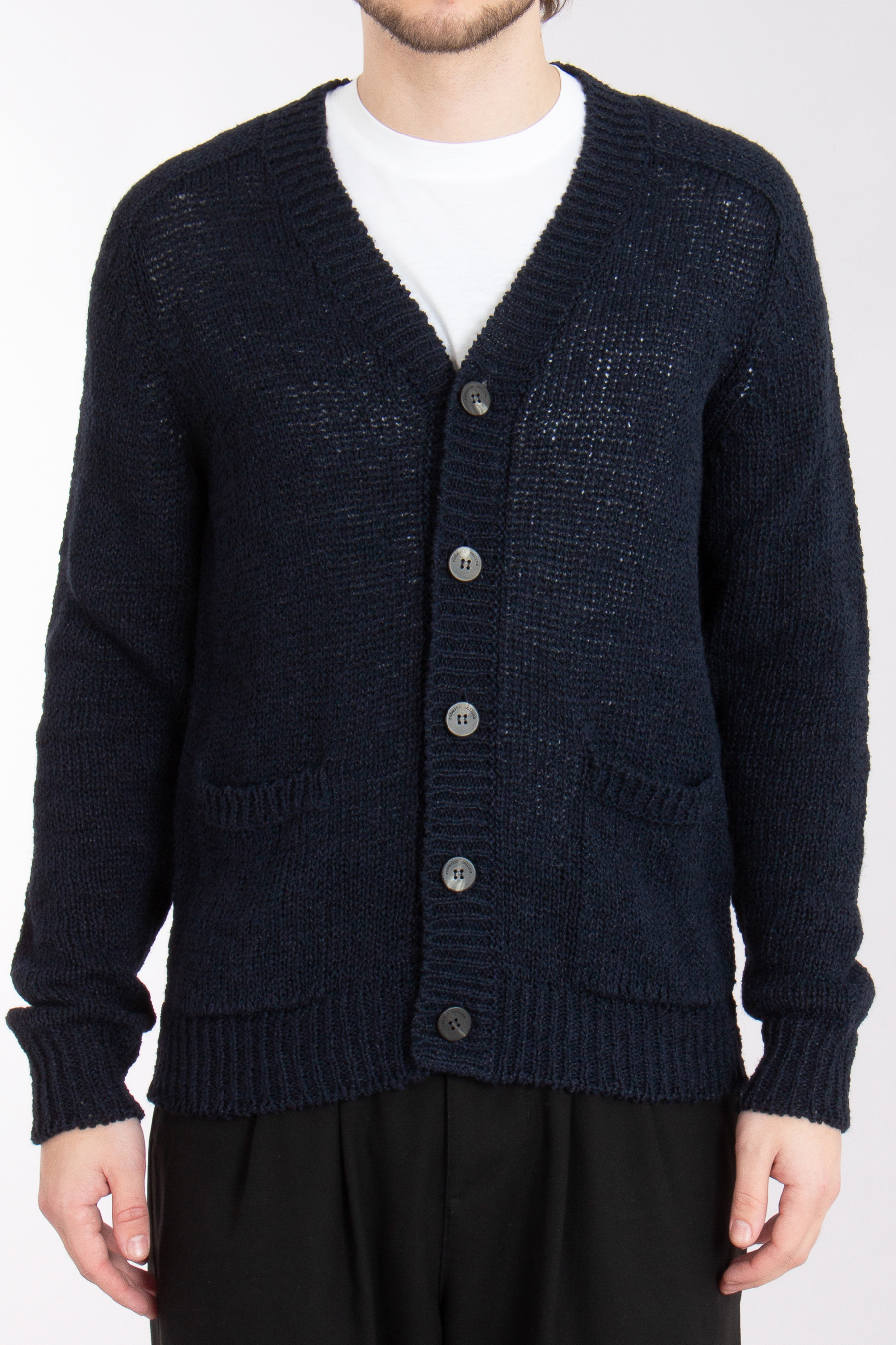 ROBERTO COLLINA Linen Blend Cardigan