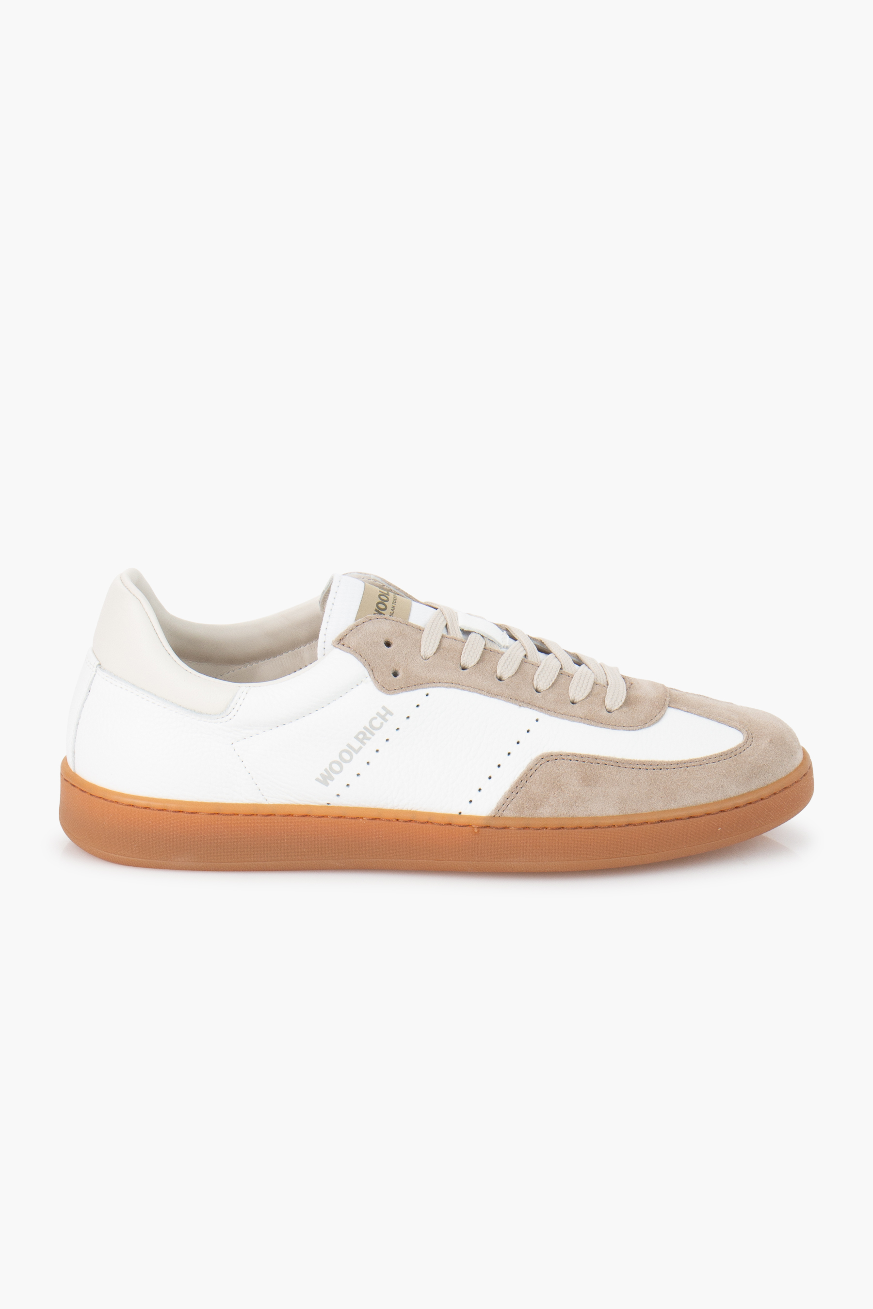 WOOLRICH Grained Leather Sneakers Swing Court