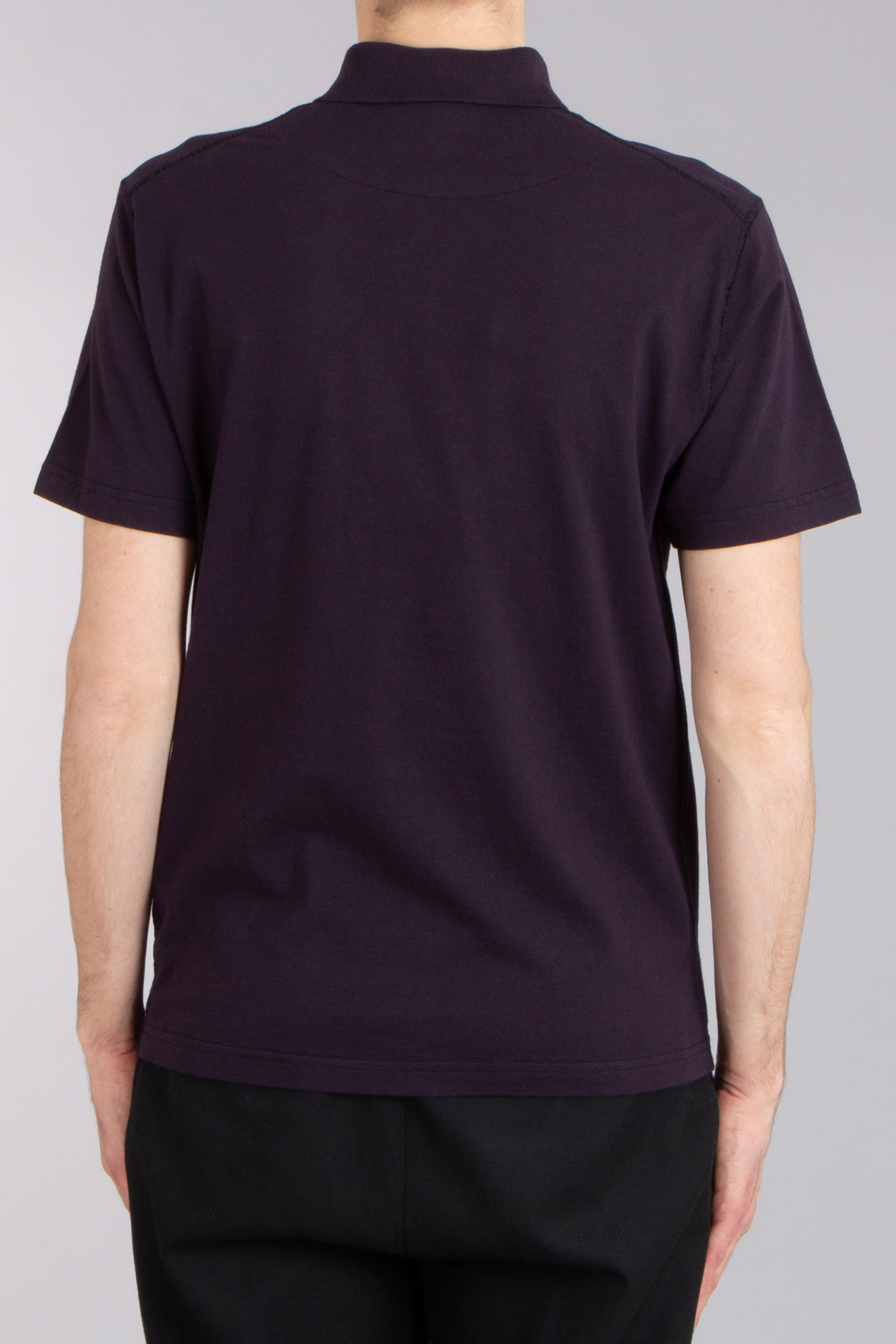 STONE ISLAND Fissato Effect Organic Cotton Jersey Polo Shirt 