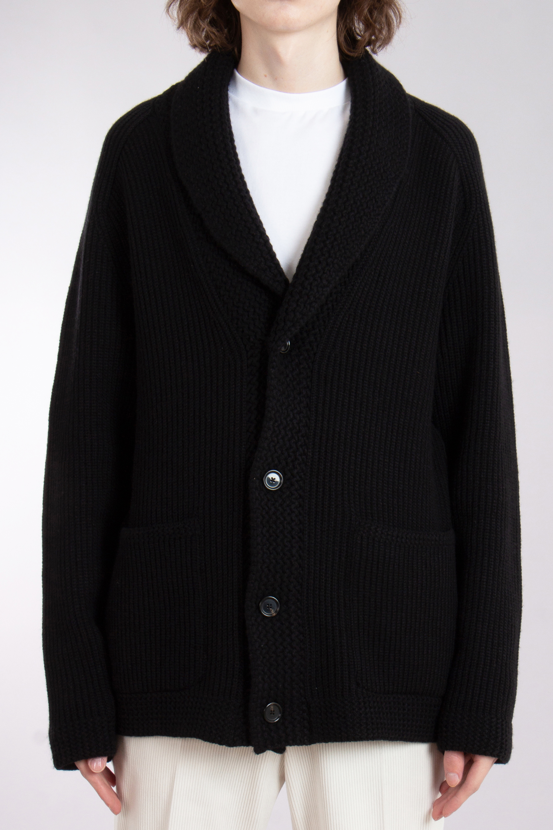 BOSS Regular Fit Wool-Cashmere-Silk Blend Cardigan L-Ecardigo 