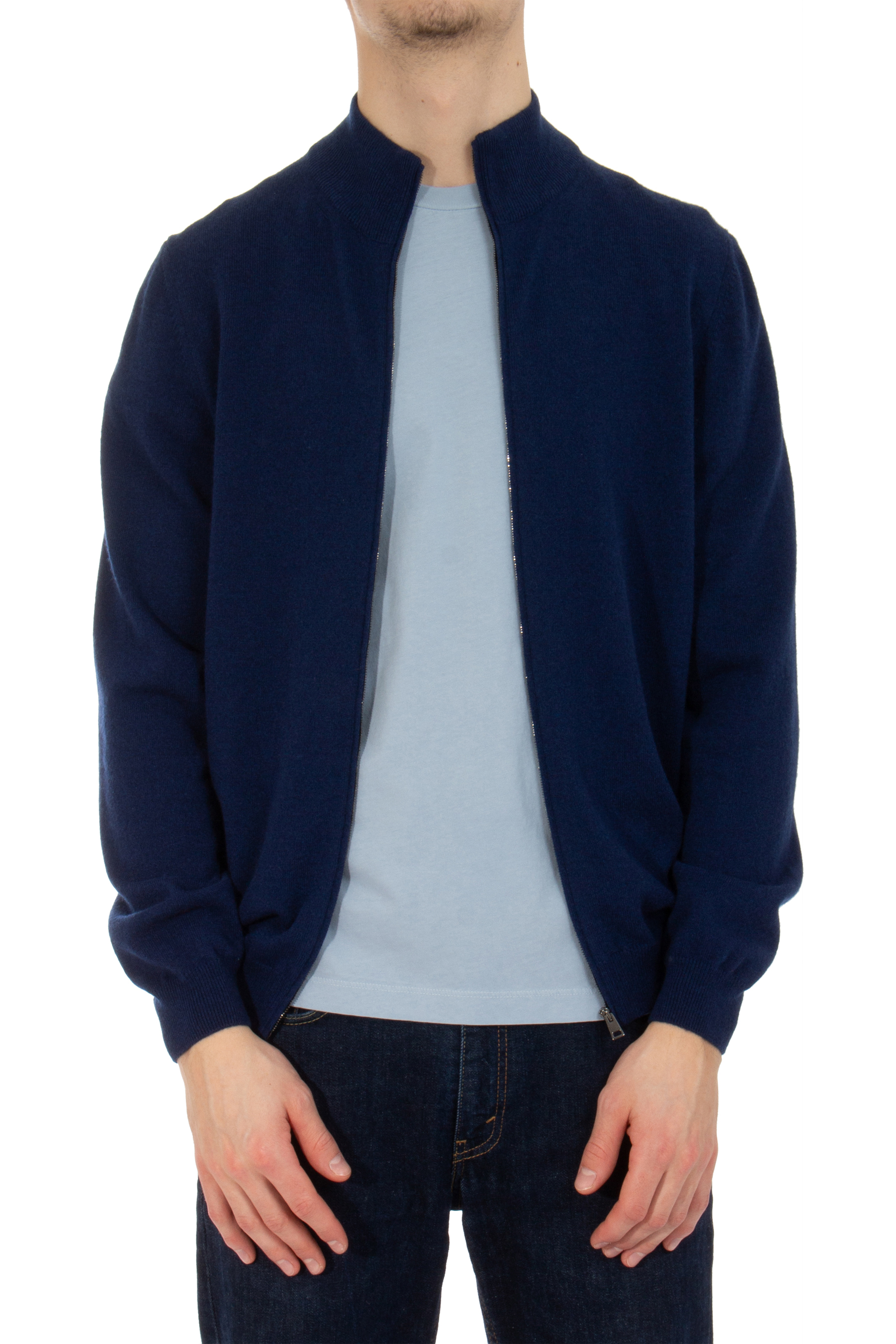 AIDA BARNI Cashmere Zip Cardigan