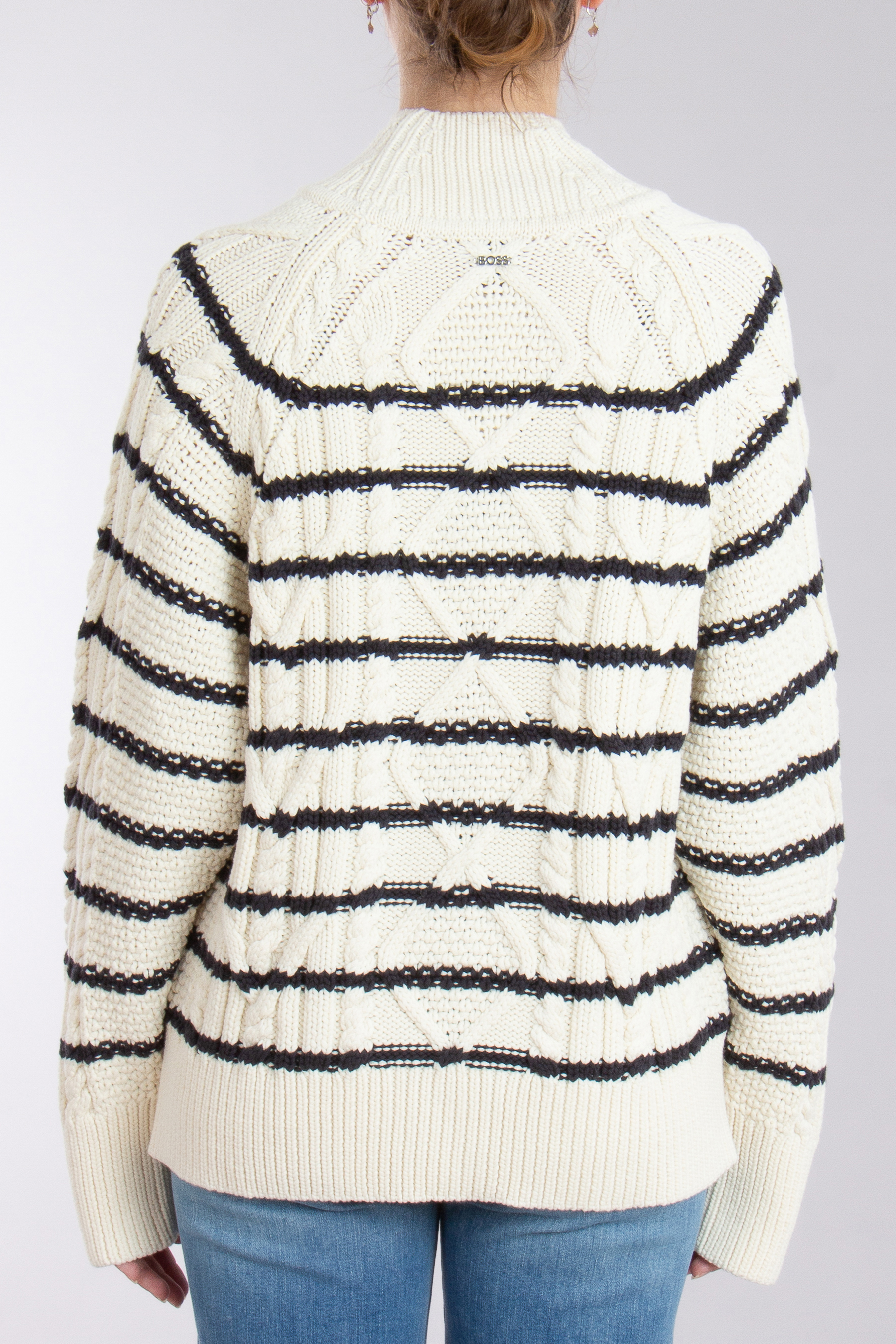 BOSS Cotton-Virgin Wool Knit Sweater Fodela