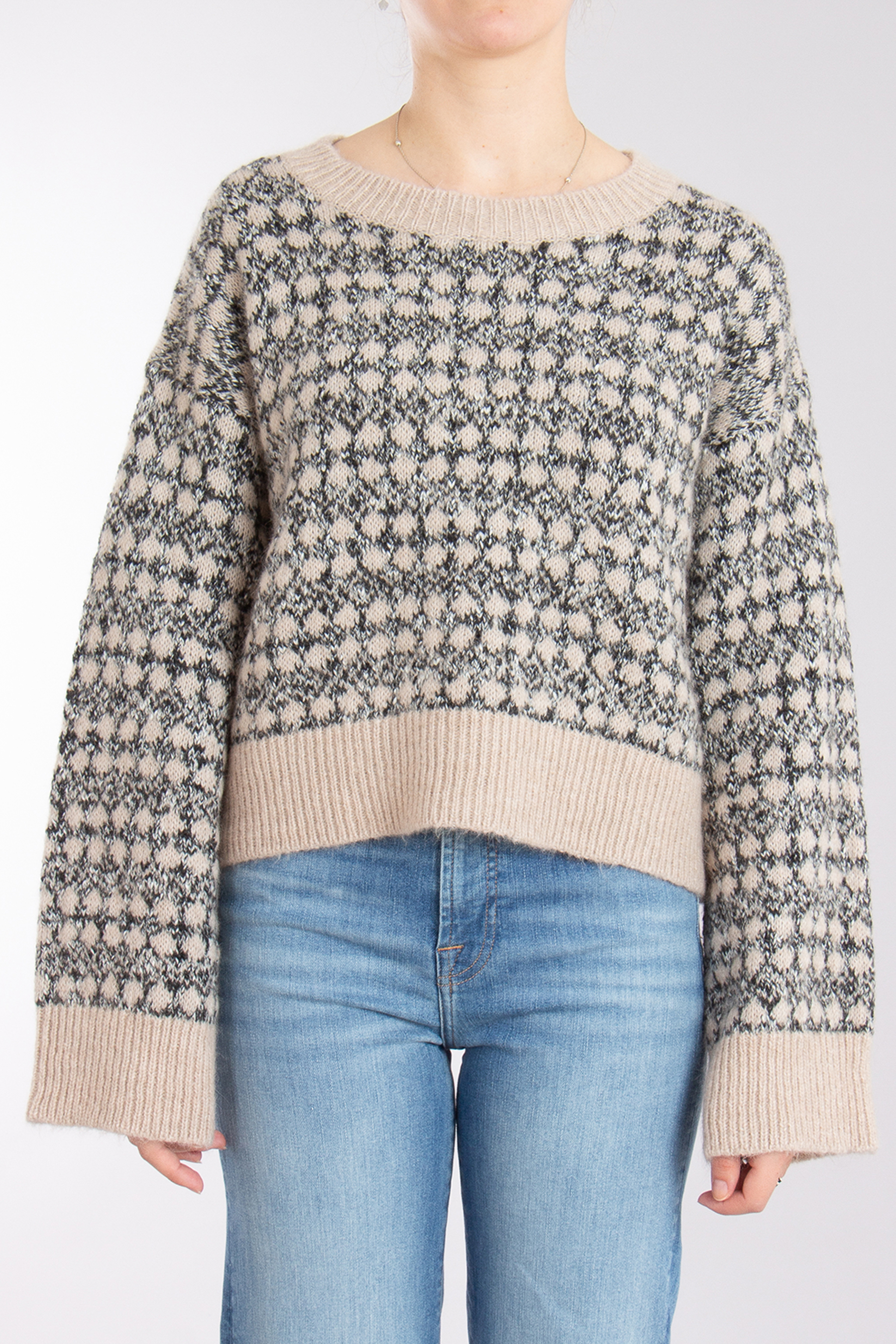 BOSS Patterned Alpaca Blend Sweater Fernade