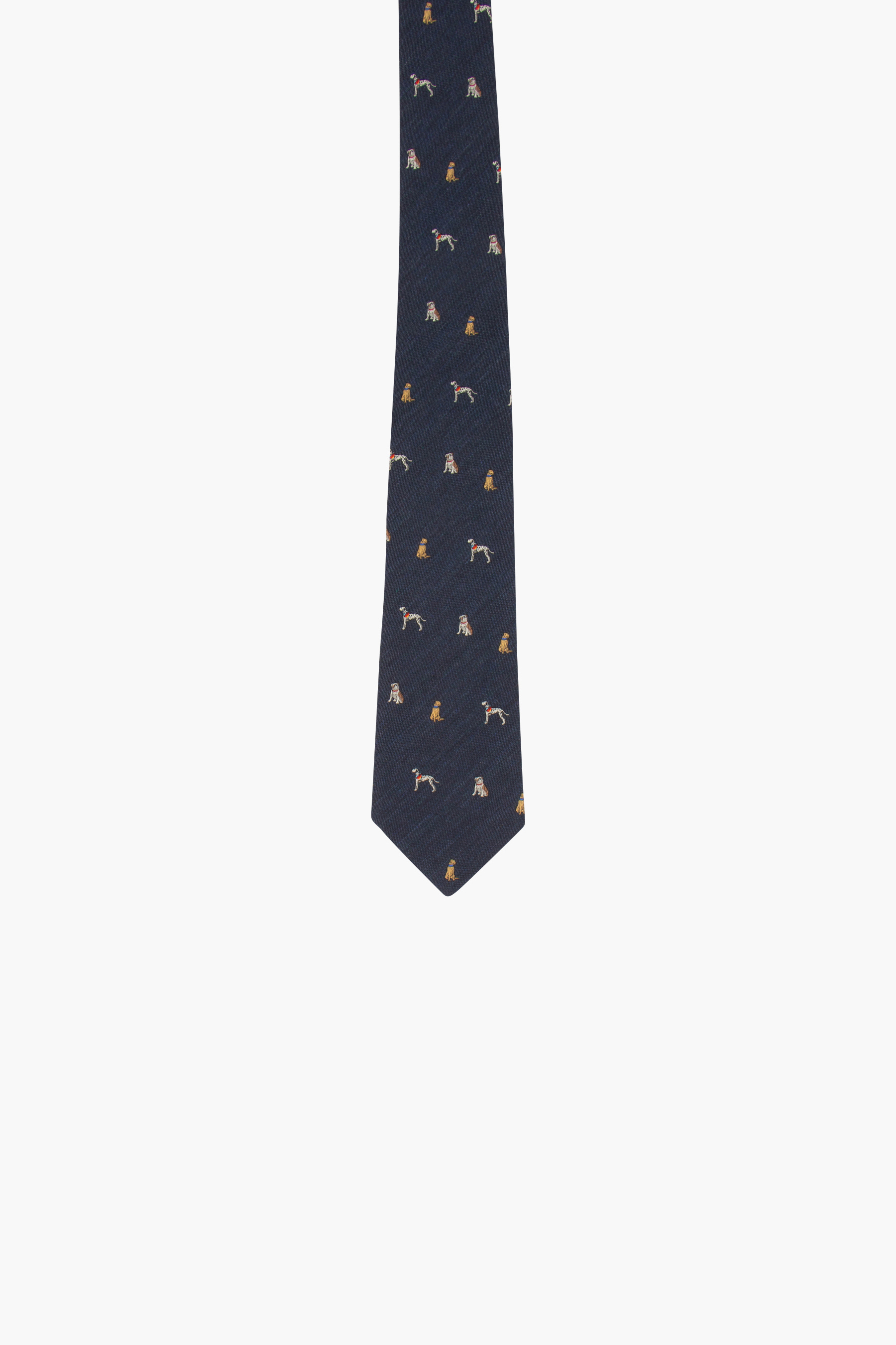 PAUL SMITH Dog Pattern Silk Blend Tie