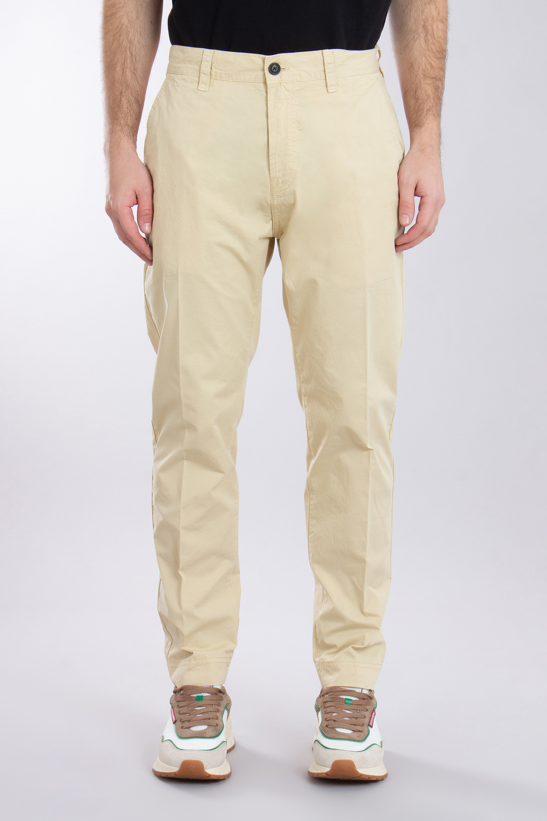 UGO Tapered Fit Garment Dyed Cotton Twill Pants Zeebo