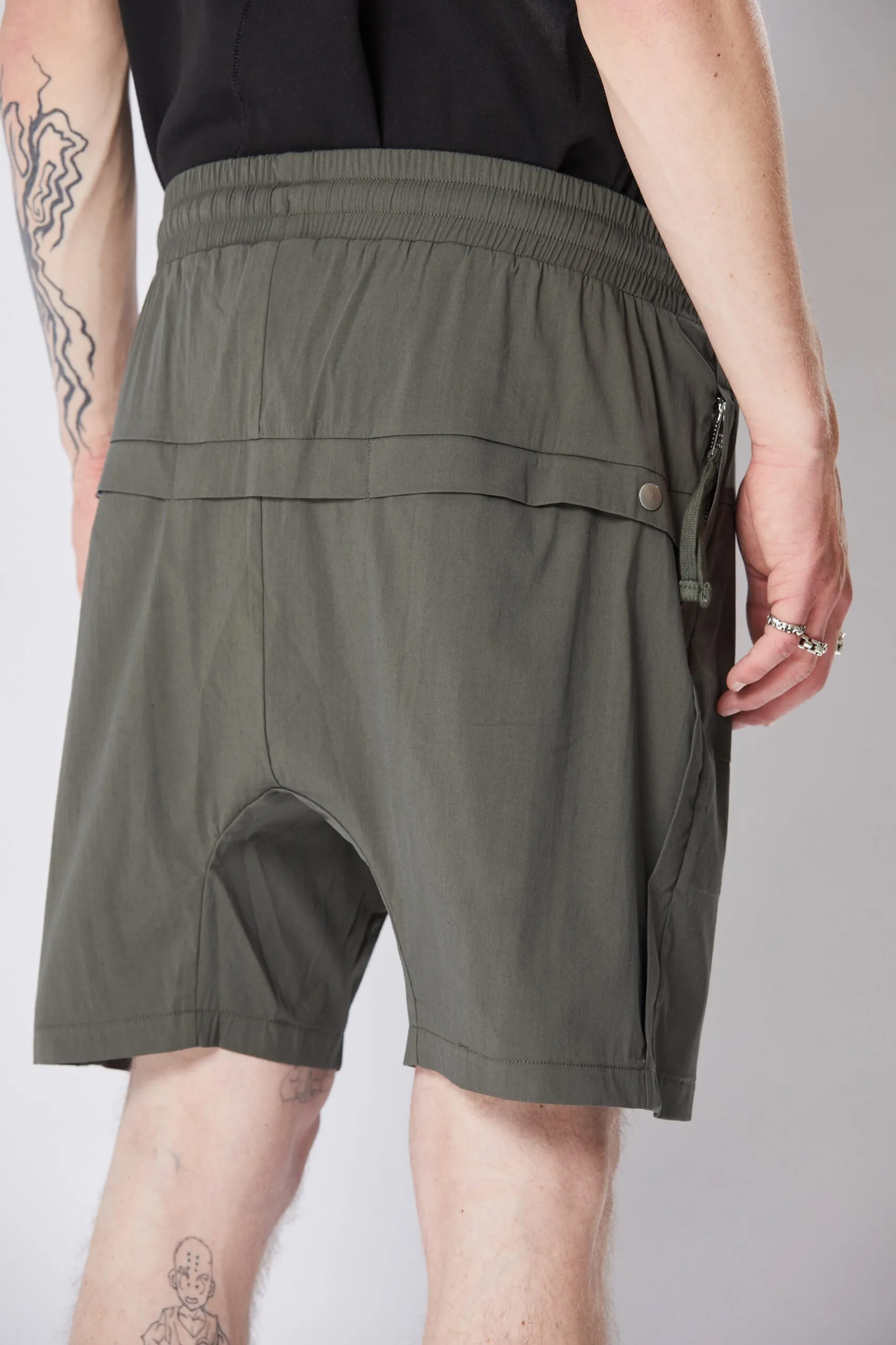 THOM KROM Woven Stretch Cotton Shorts