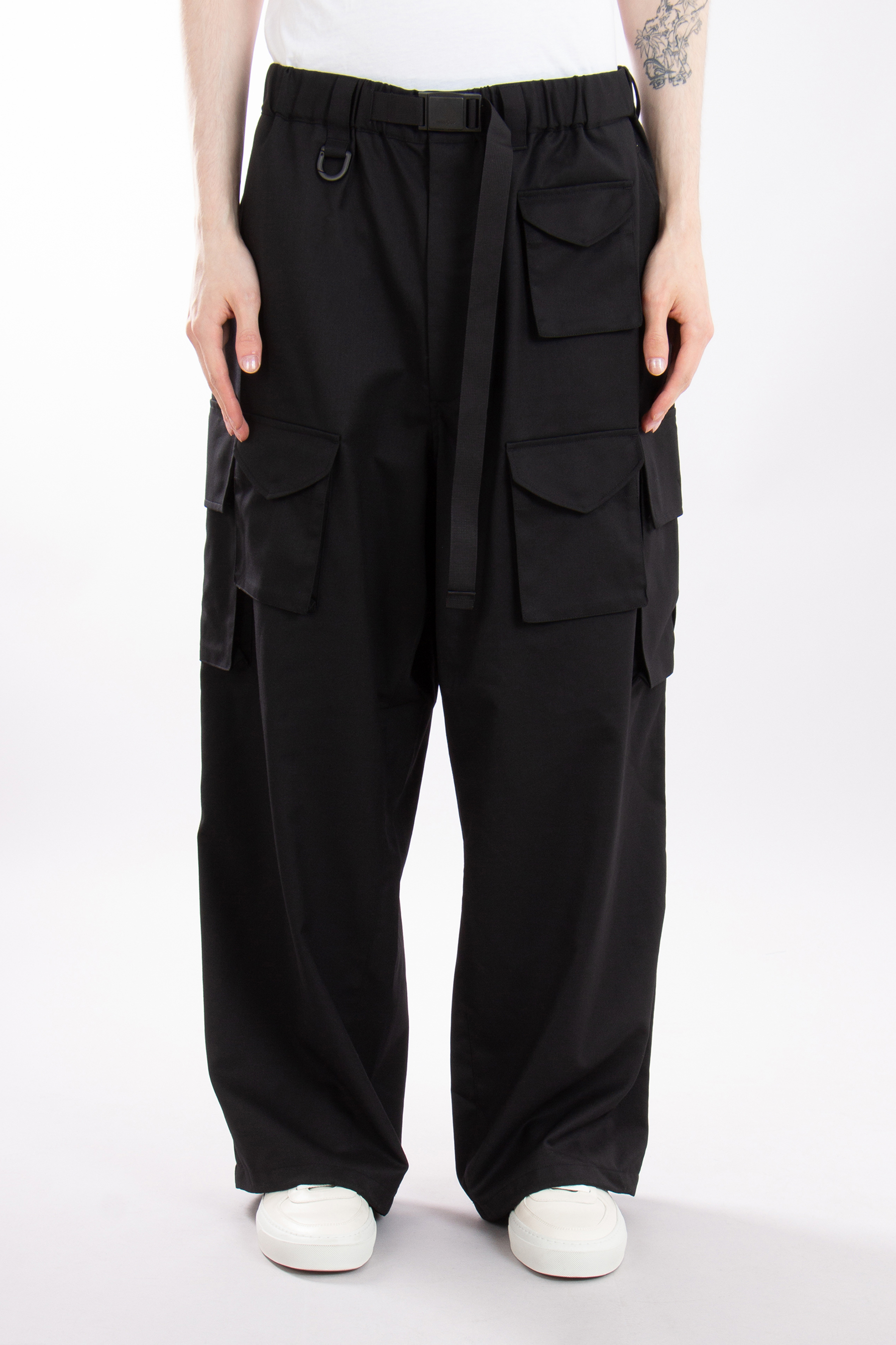 Y-3 Recycled Polyester-Wool Blend Cargo Pants