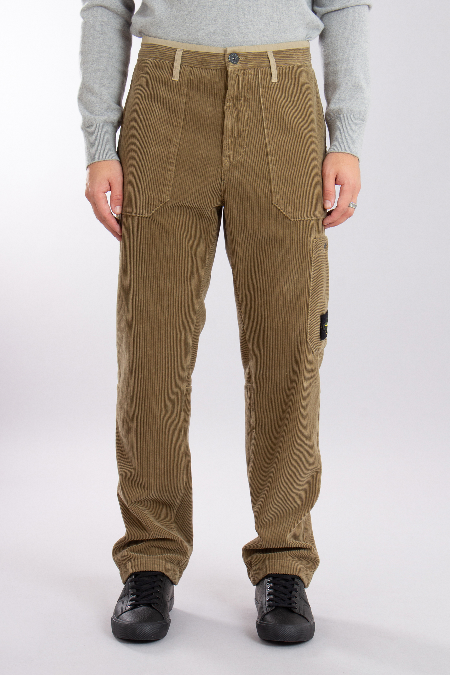 STONE ISLAND Organic Cotton Corduroy 800 Cargo Pants