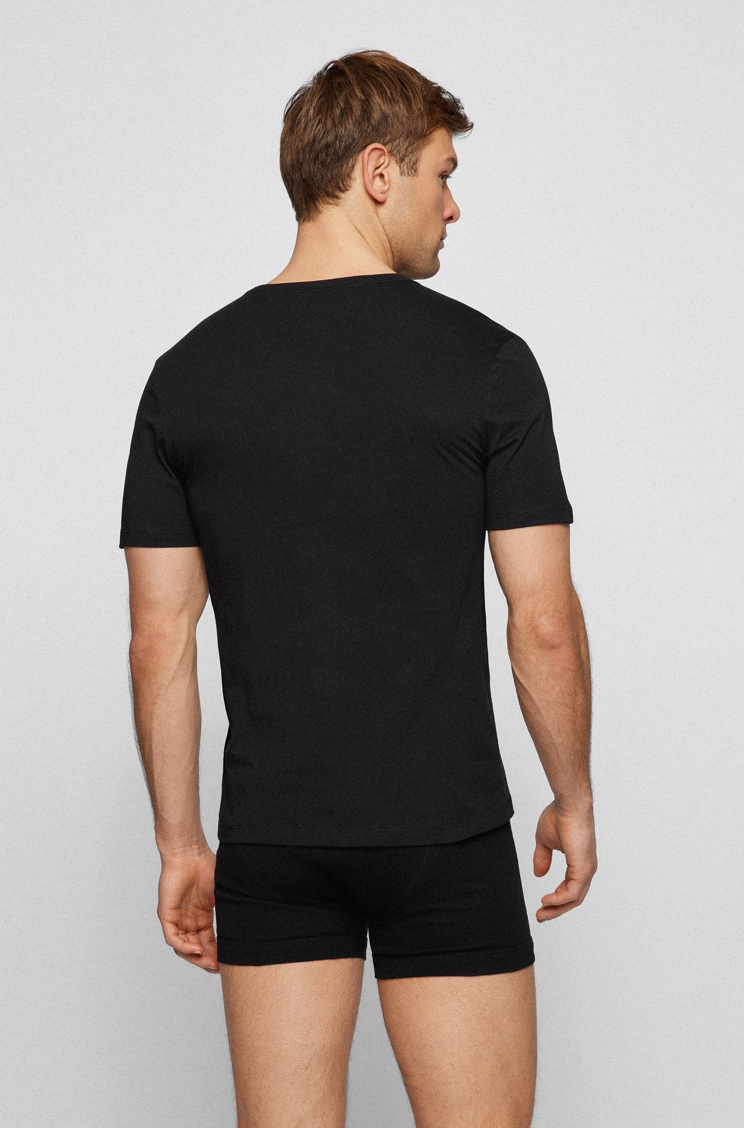 BOSS 3-Pack V-Neck Cotton T-Shirts