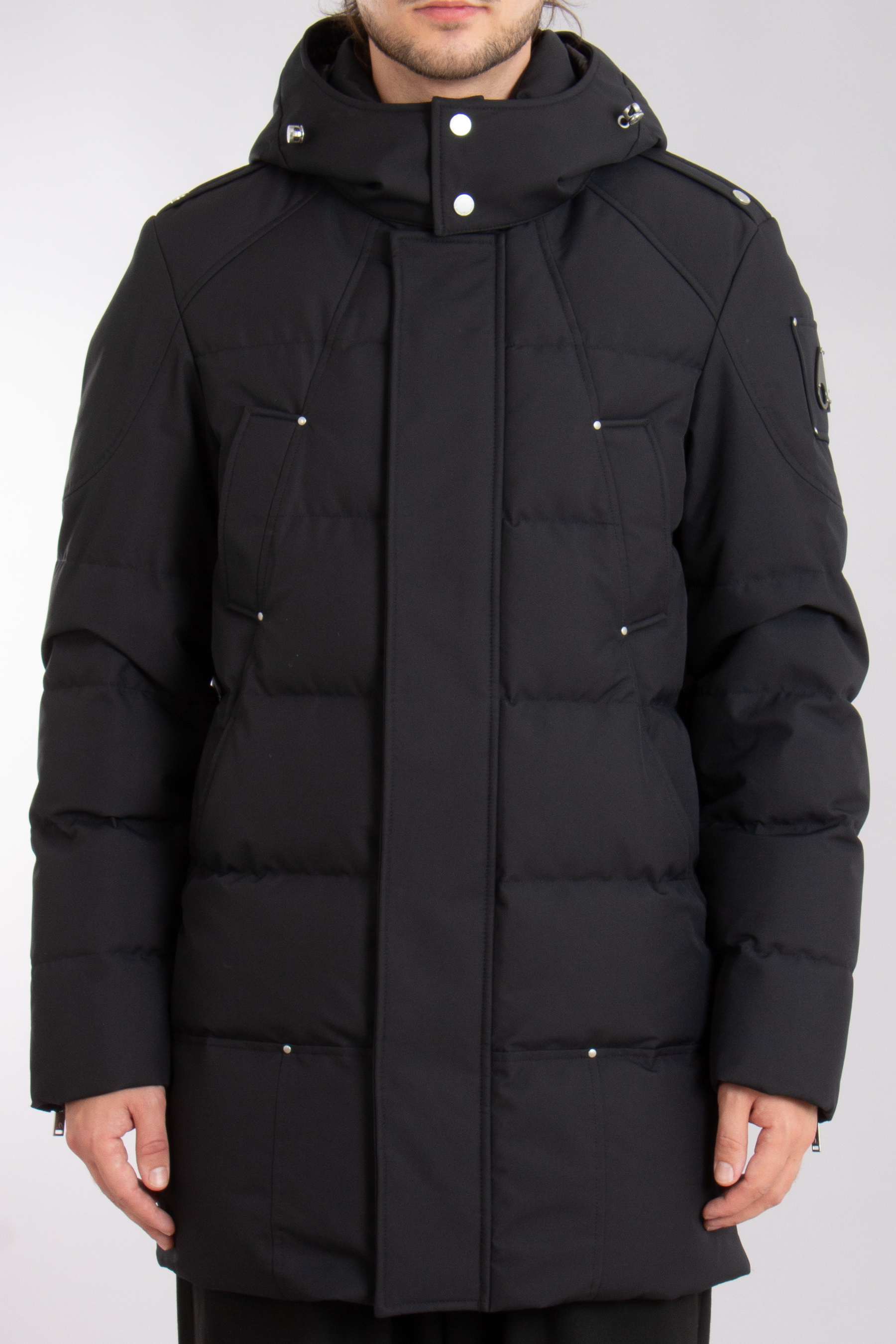 MOOSE KNUCKLES Hooded Down Parka Cloud