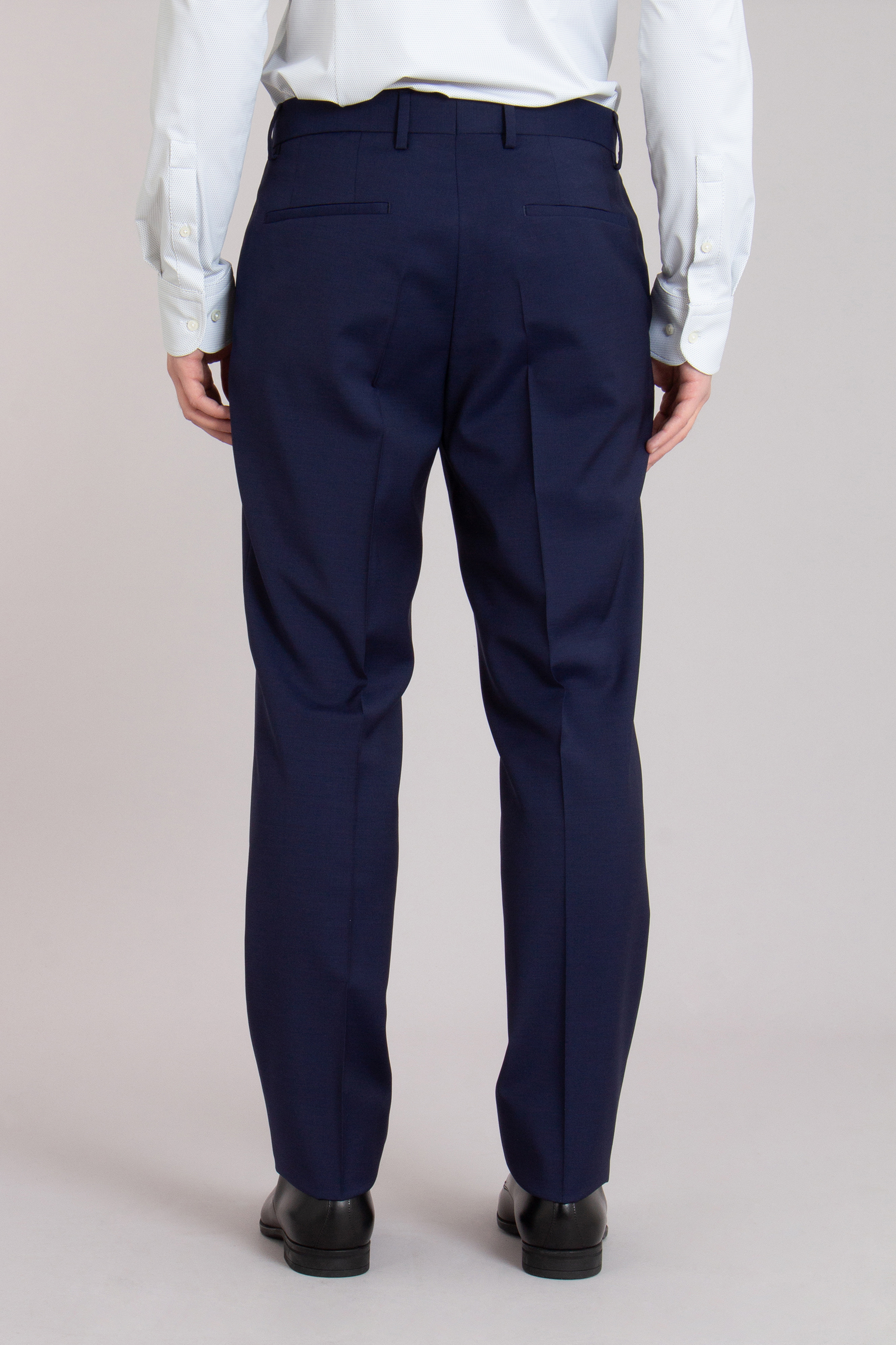 BOSS Regular Fit Natural Bi-Stretch Wool Suit Pants H-Lenon