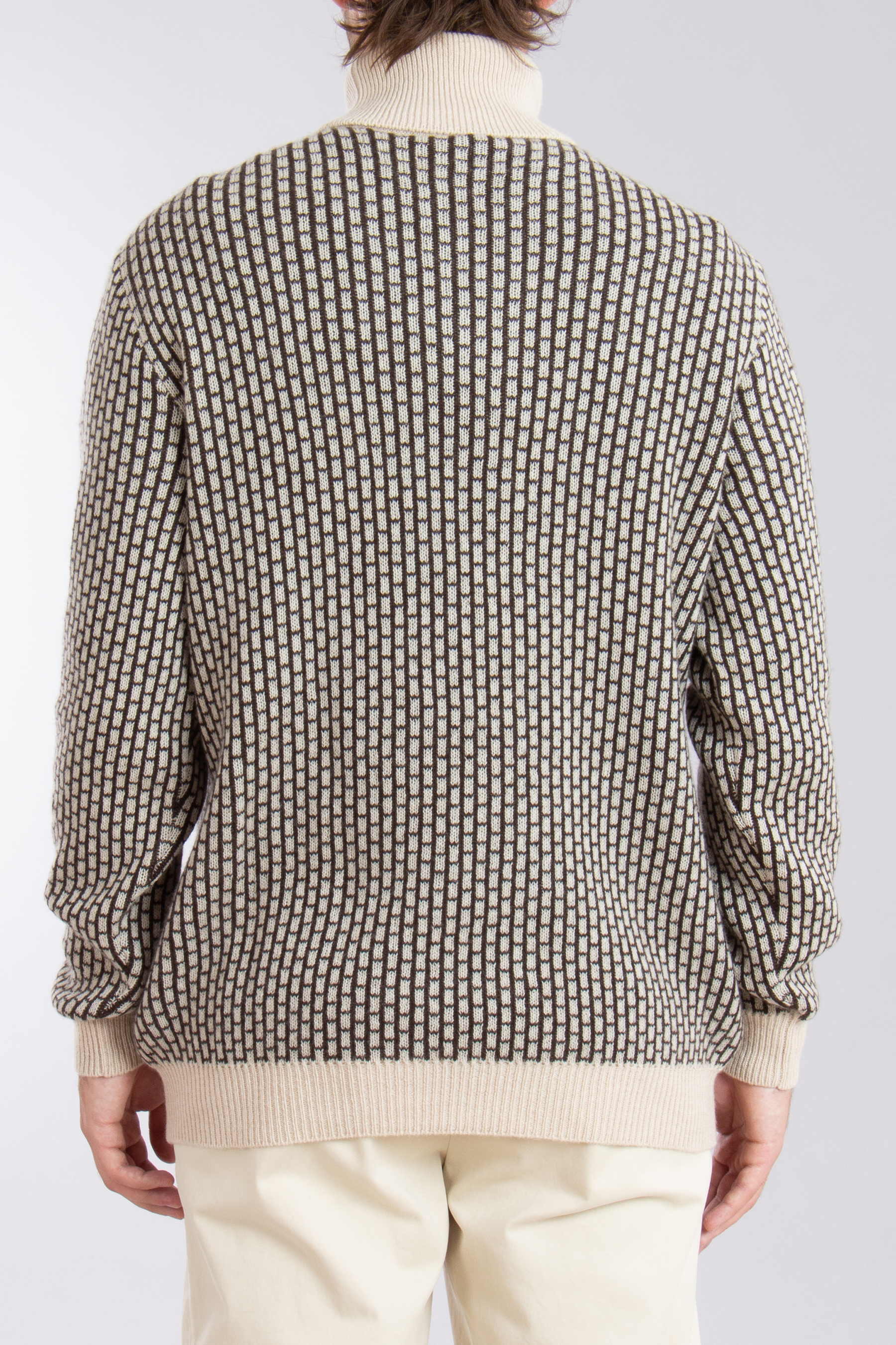 KITON Patterned Cashmere Turtleneck Sweater