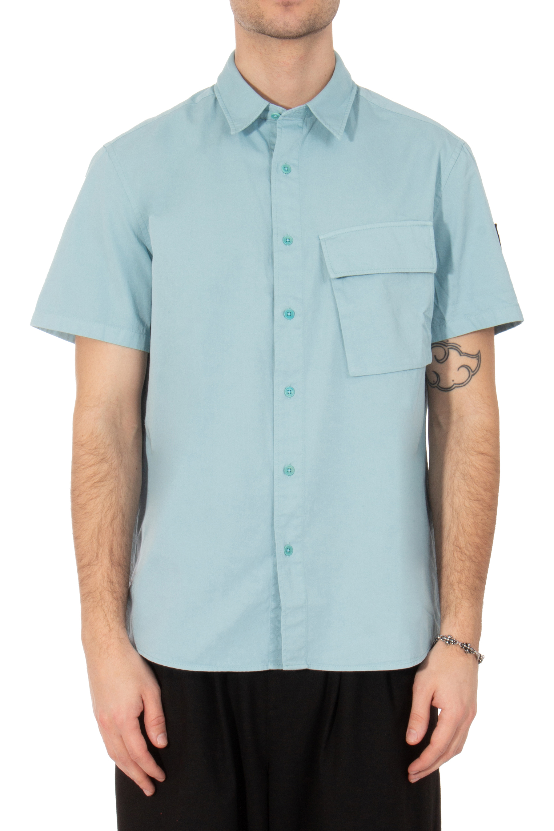 BELSTAFF Short Sleeve Cotton Shirt Scale