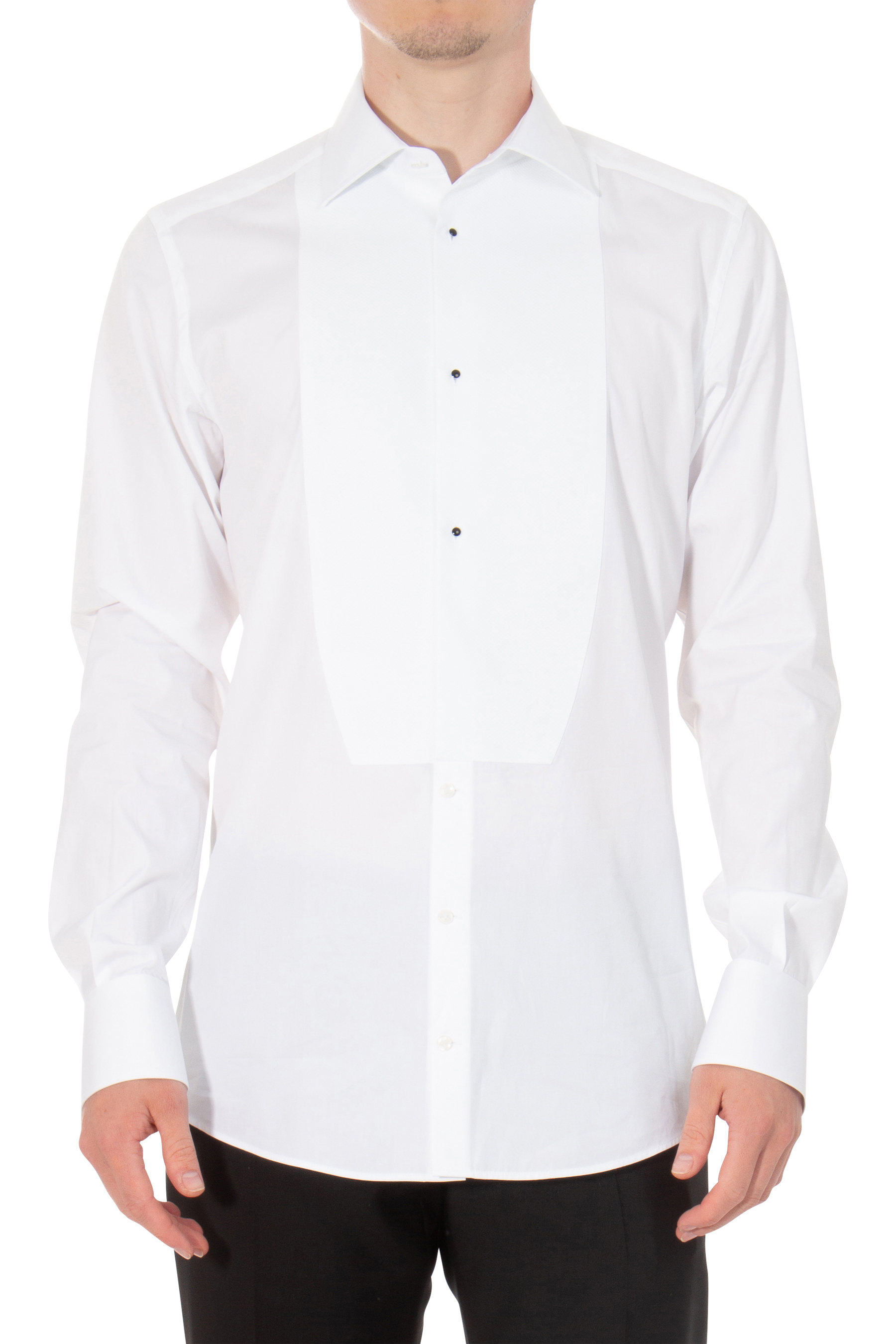 DOLCE & GABBANA Cotton Poplin Tuxedo Shirt