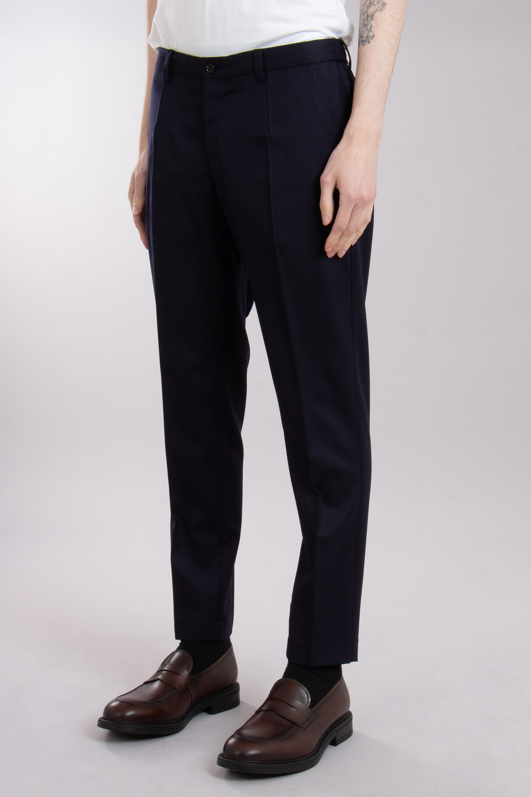 DOLCE & GABBANA Virgin Wool Flannel Pants