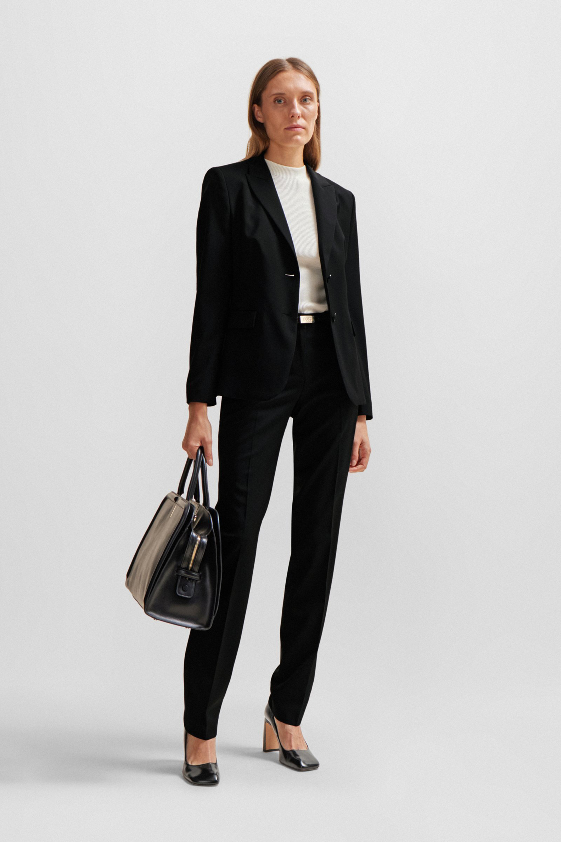 BOSS Regular Fit Virgin Wool Blazer Juleah