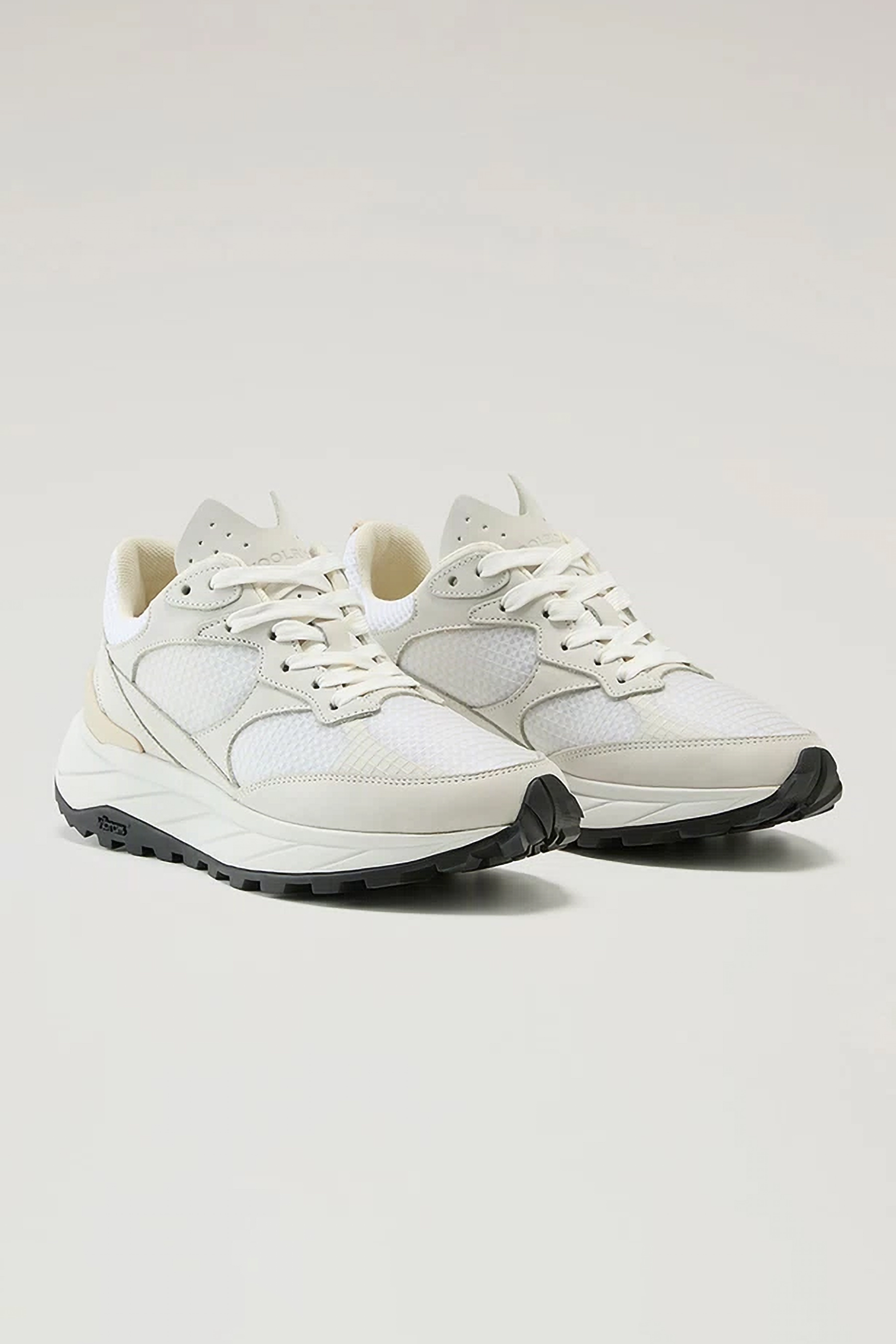 WOOLRICH Nubuk Leather & Ripstop Running Sneakers