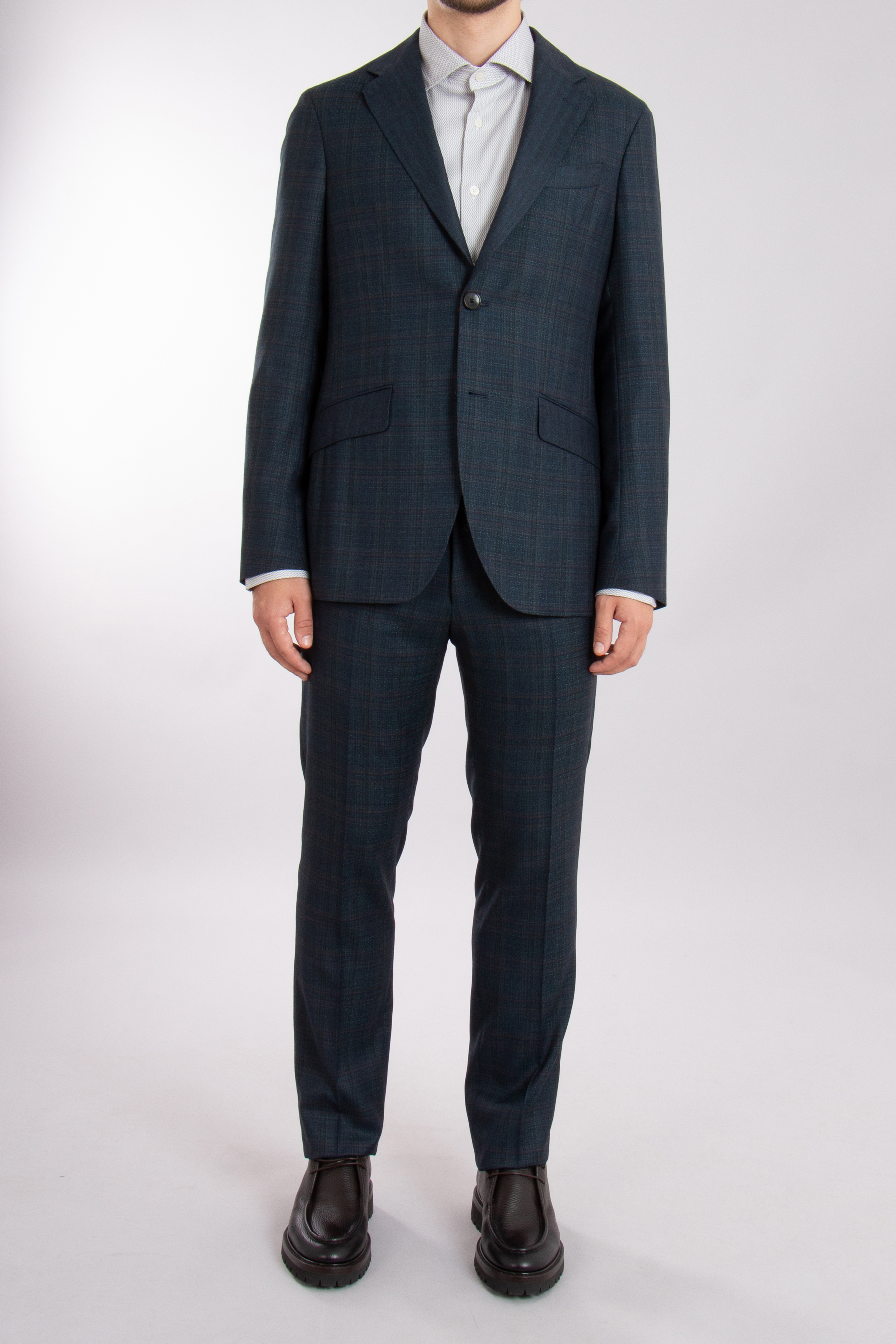 ETRO Checked Wool Suit