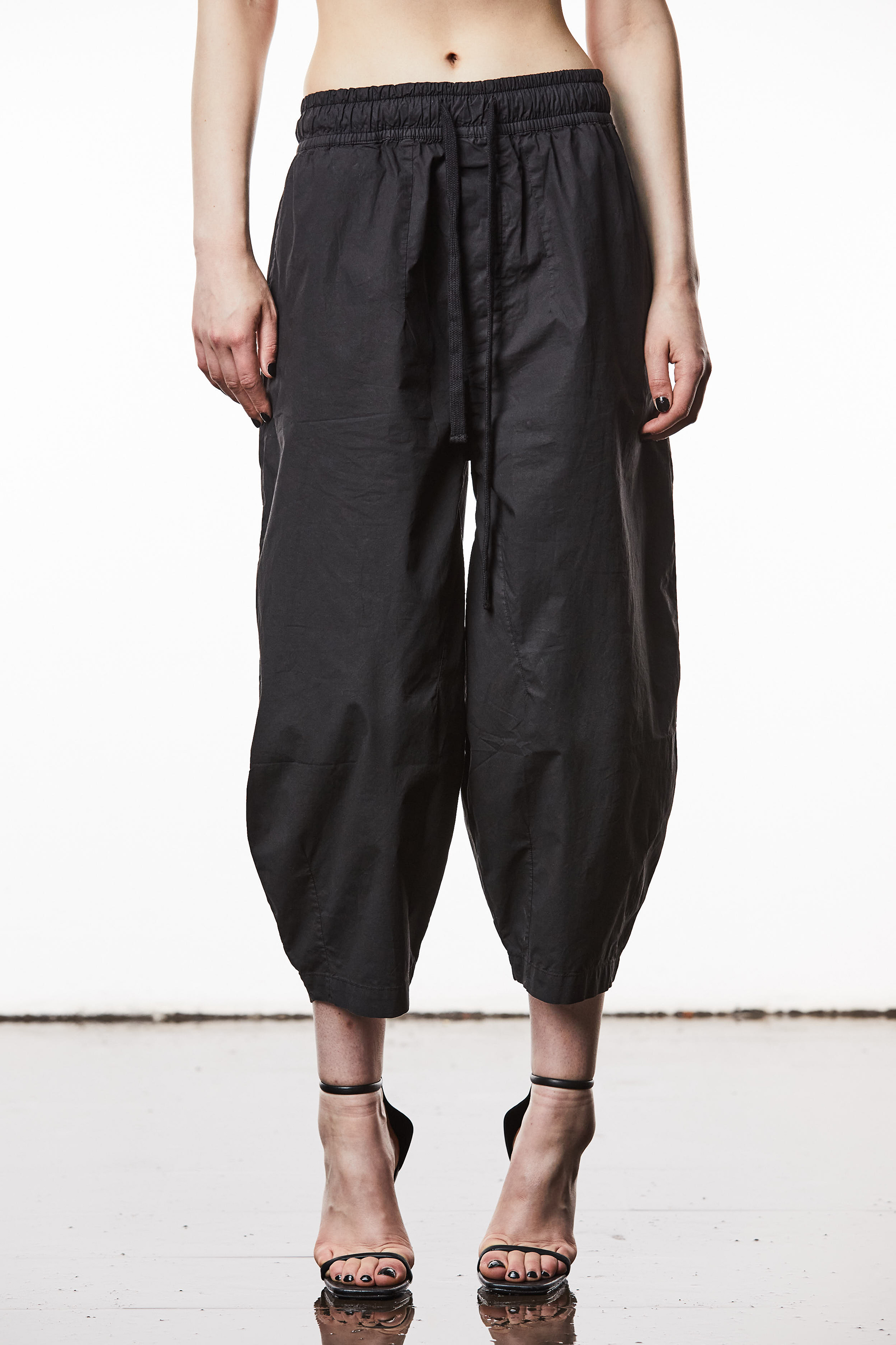 THOM KROM Relaxed Washed Crashed Cotton Stretch Pants