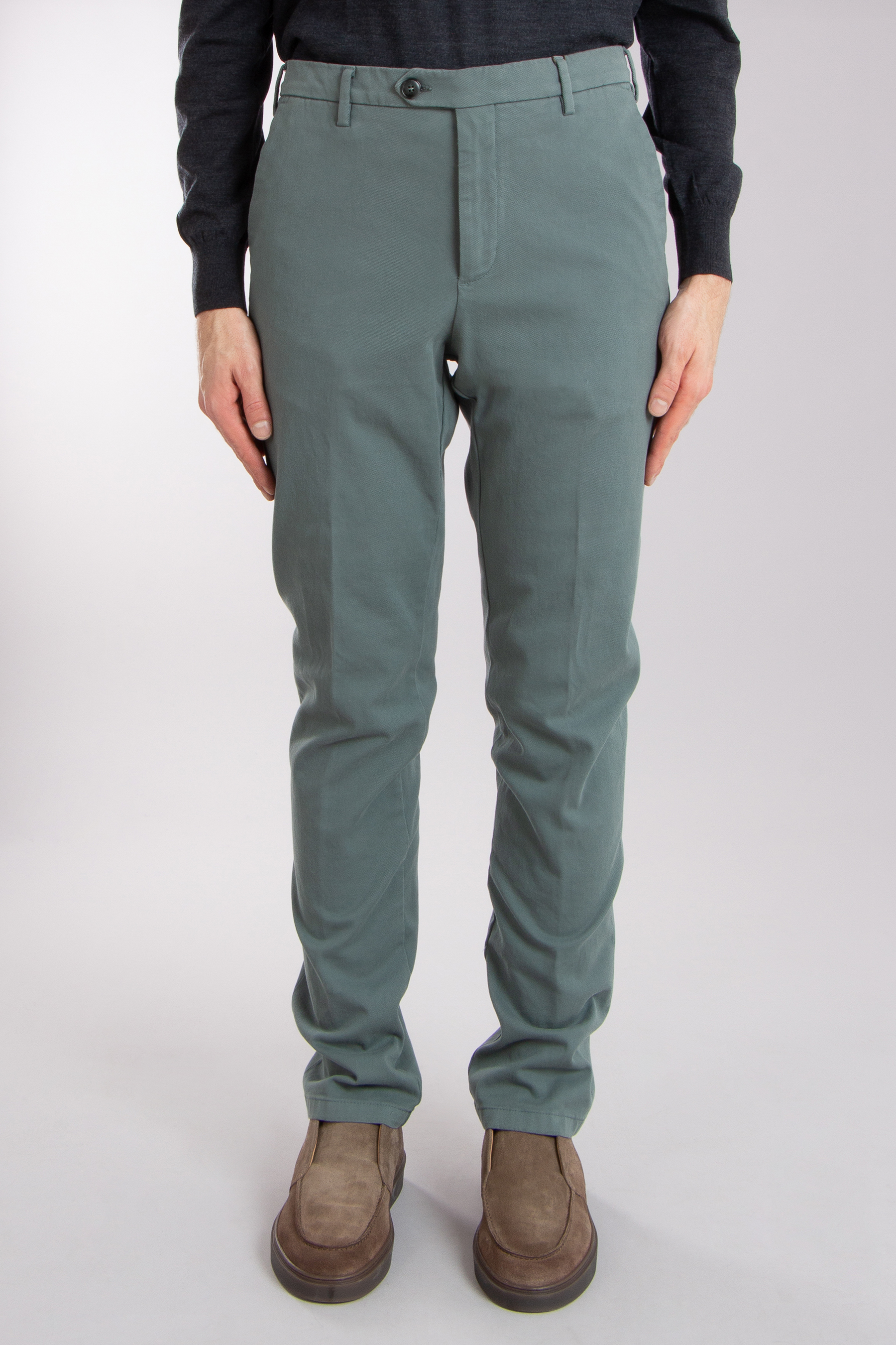 CANALI Regular Fit Cotton Stretch Twill Chino Pants