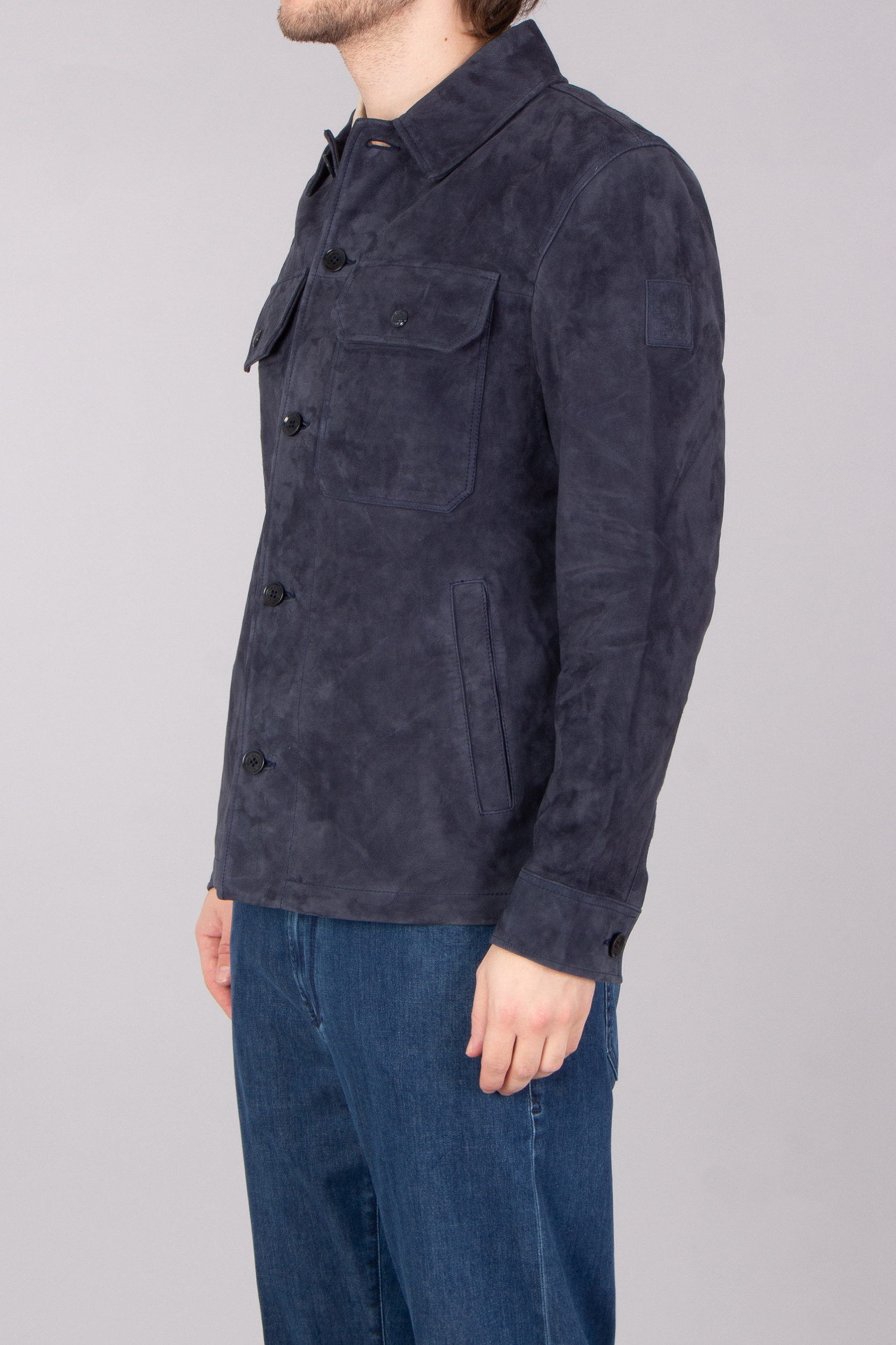 BELSTAFF Regular Fit Goat Suede Overshirt Waypoint