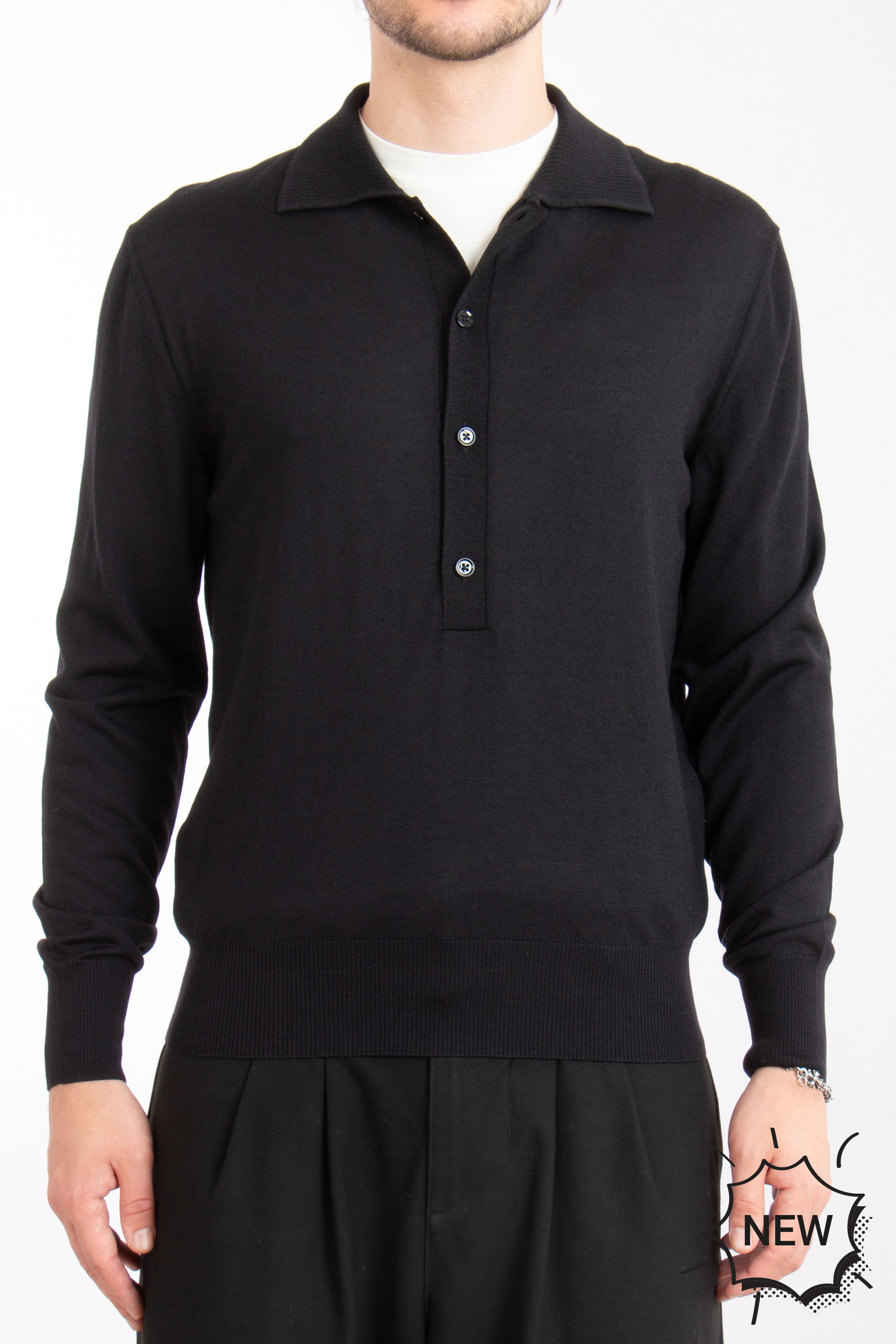 TOM FORD Wool-Silk Blend Knit Polo