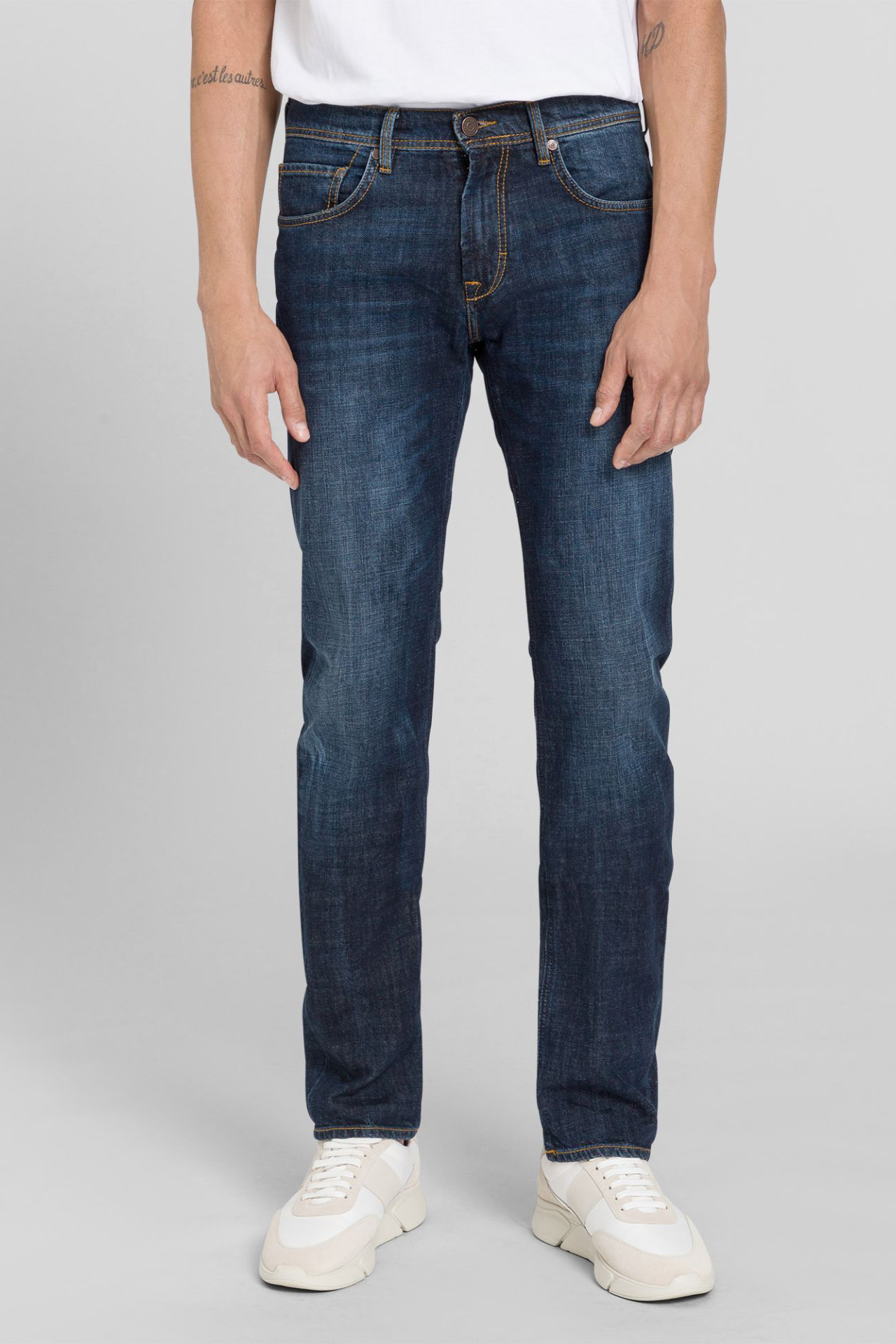 BALDESSARINI Straight Leg Cotton Stretch Jeans Jack