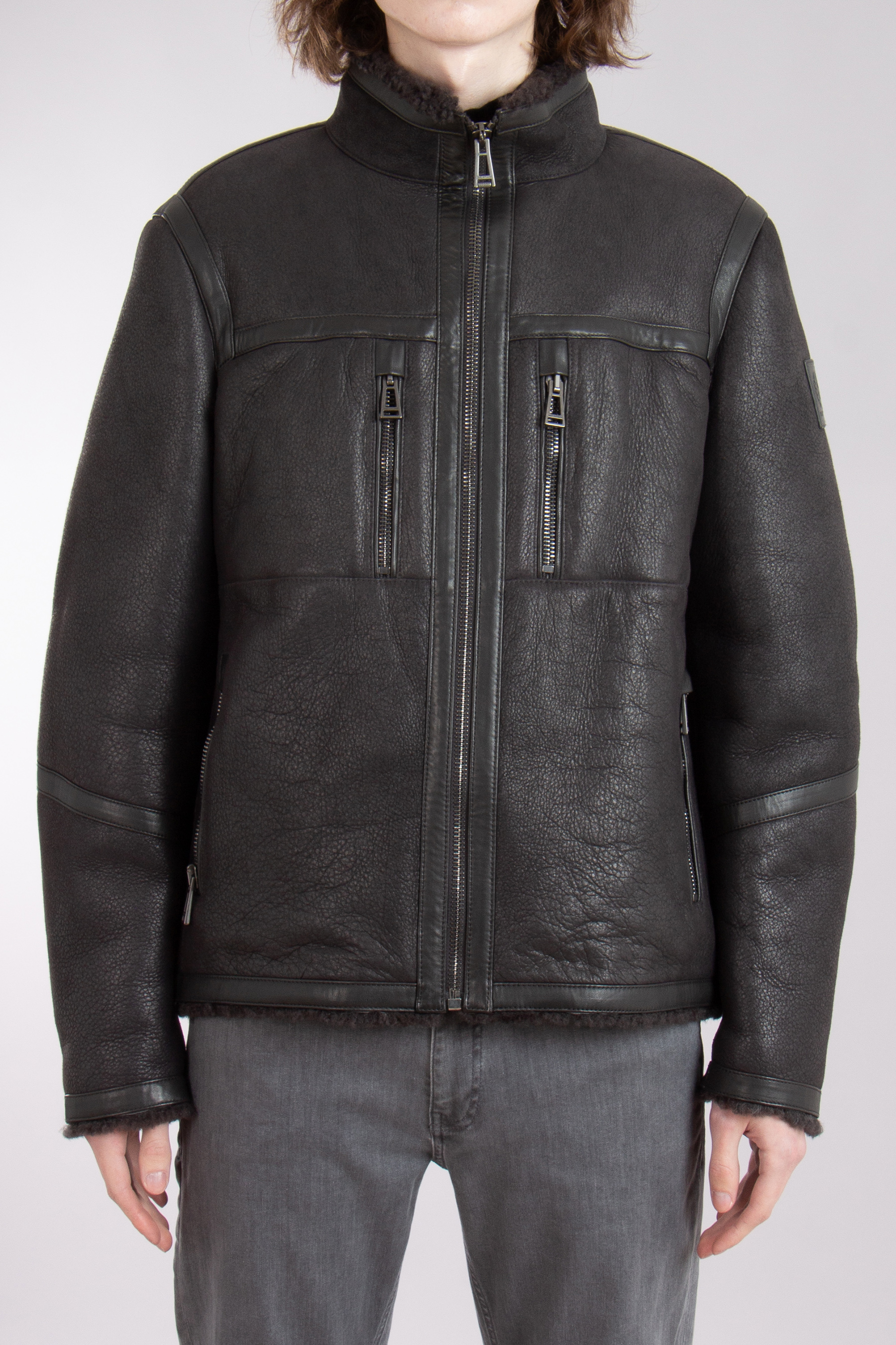 BELSTAFF Lightweight Shearling Jacket Tundra