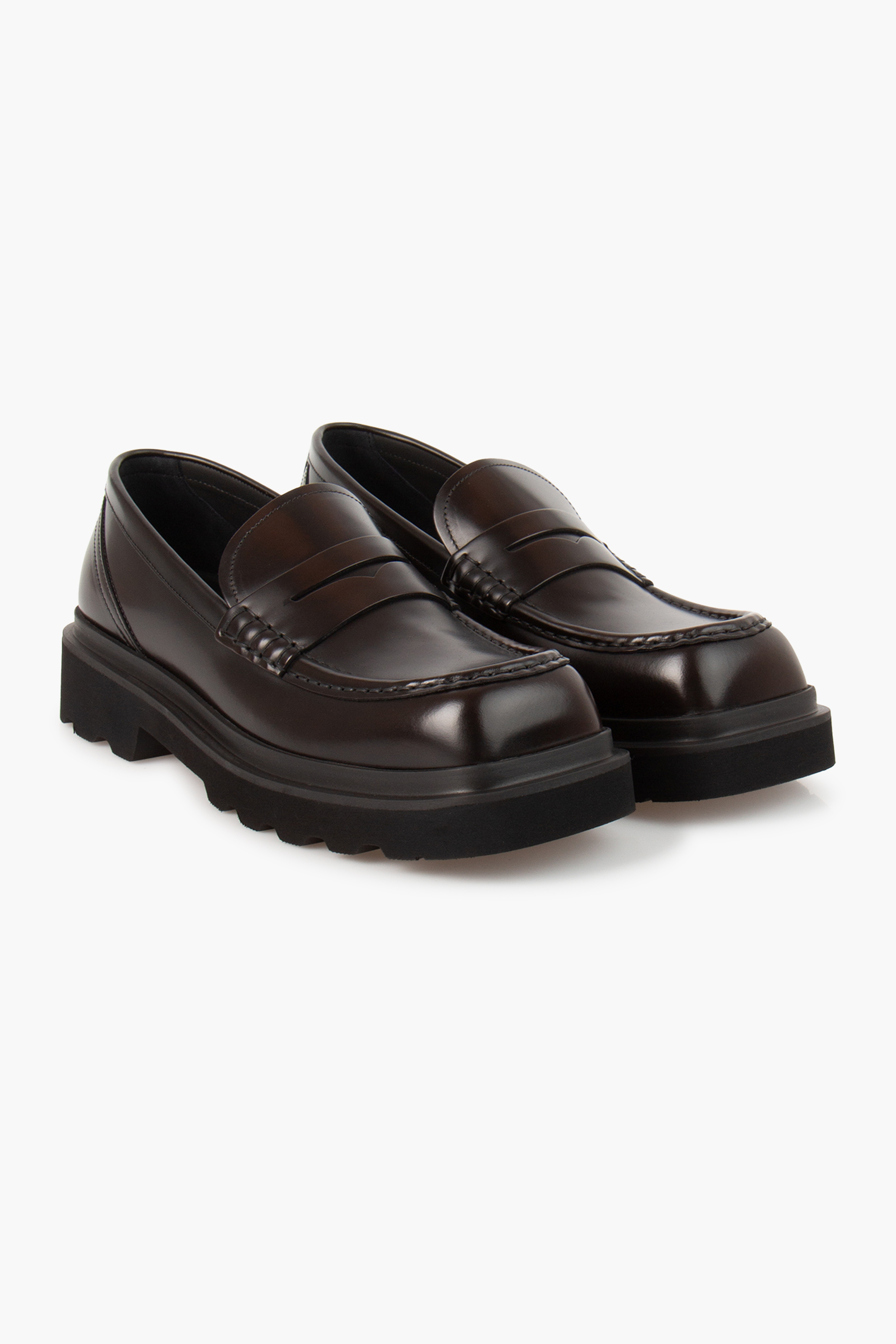 DOLCE & GABBANA Brushed Leather Moccasins