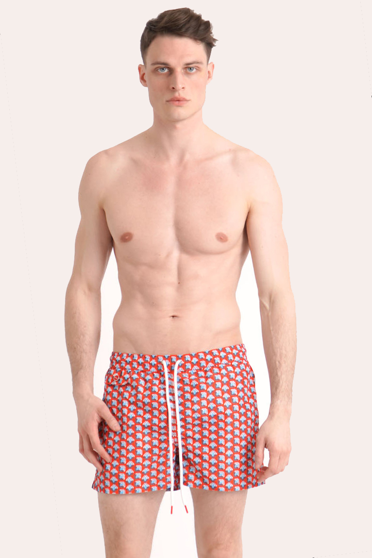 KITON Patterned Swim Shorts