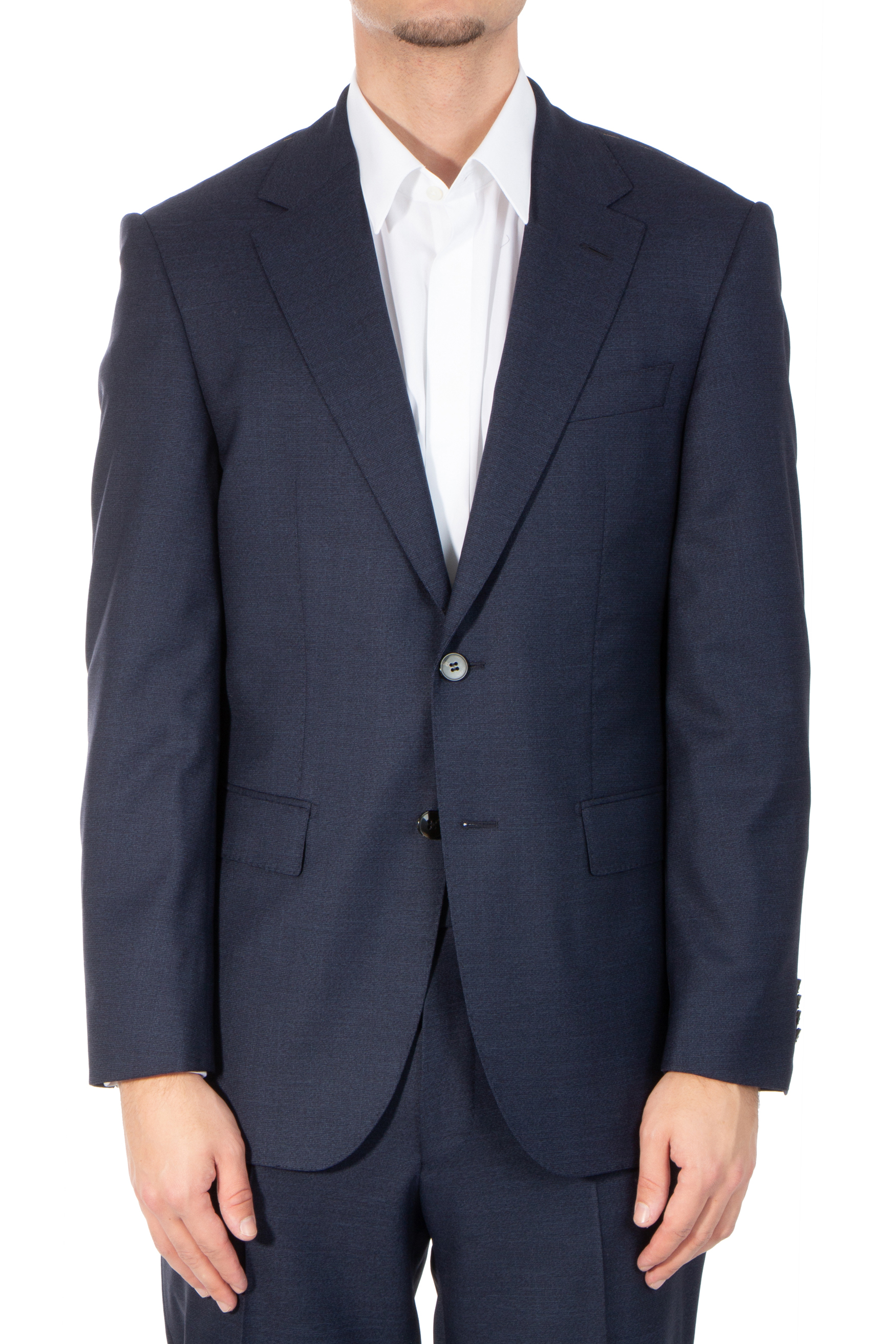 BOSS Patterned Virgin Wool Suit L-Jarrod