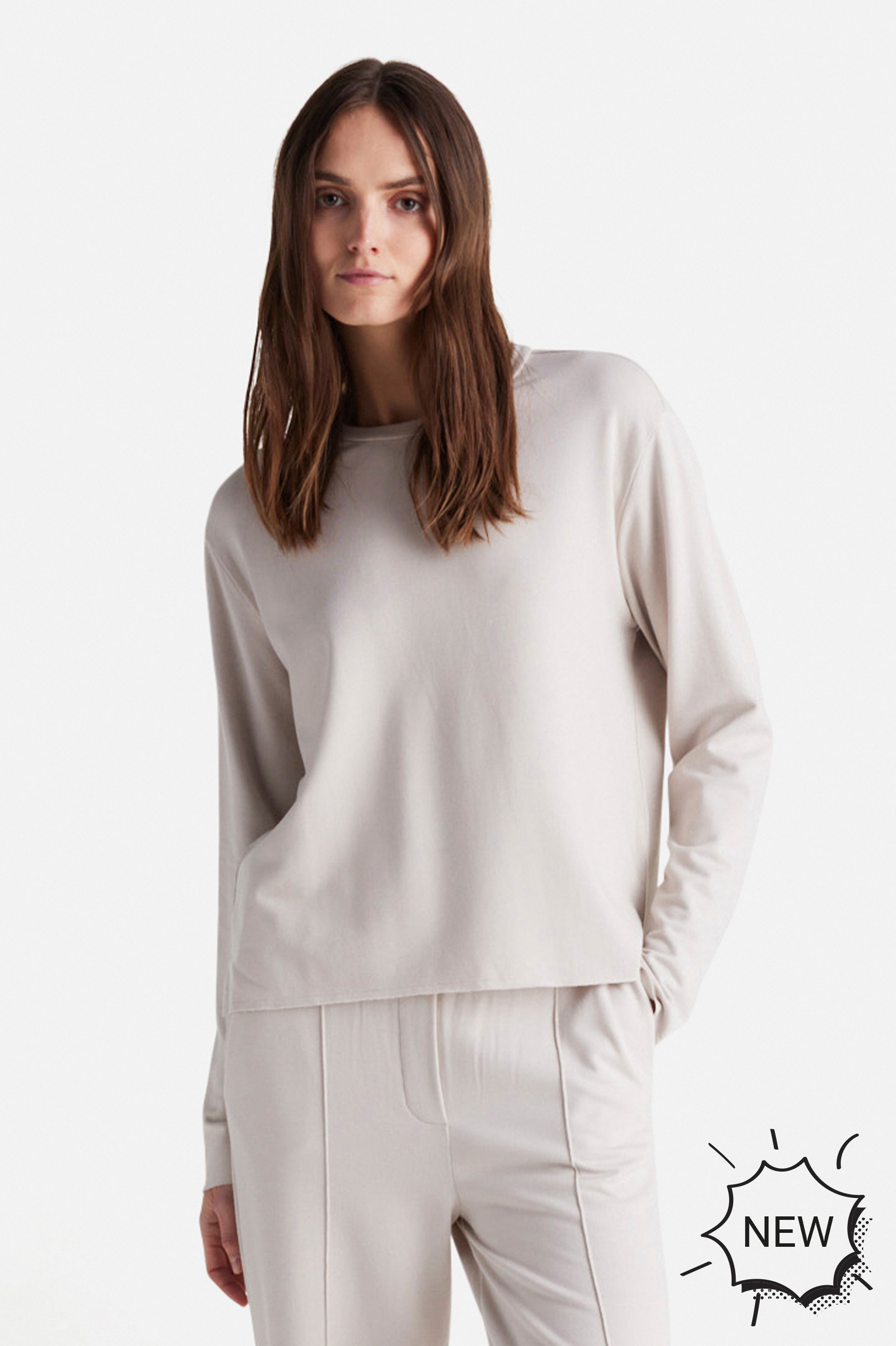 IHEART Viscose Stretch Sweatshirt Violettene