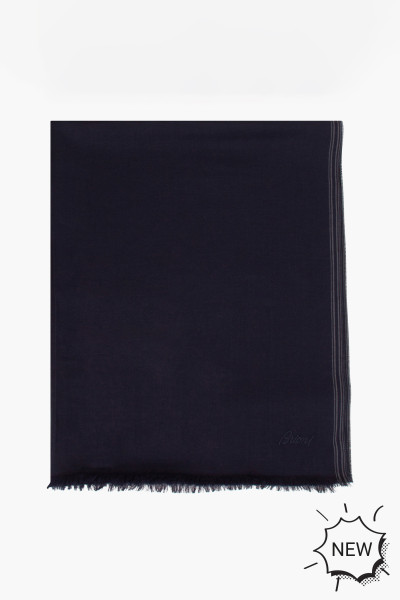 BRIONI Lightweight Wool-Cashmere-Silk Scarf