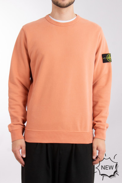 STONE ISLAND Brushed Organic Cotton Fleece Sweatshirt