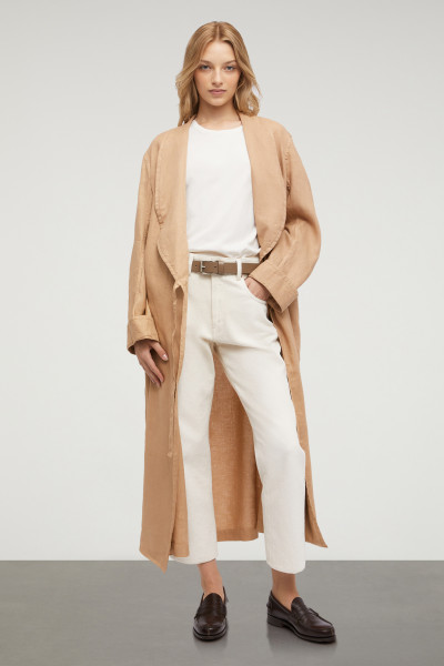 ASPESI Linen Wrap-Around Summer Coat