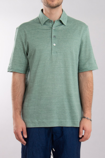 ZEGNA Linen Polo Shirt