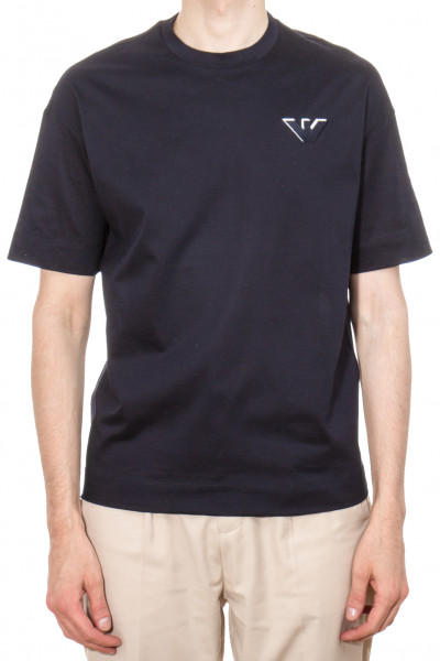 EMPORIO ARMANI Embroidered Cotton T-Shirt