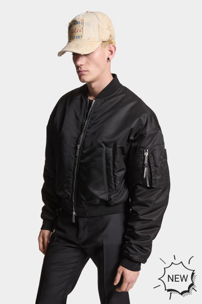 DSQUARED2 Padded Nylon 80's Bomber Jacket