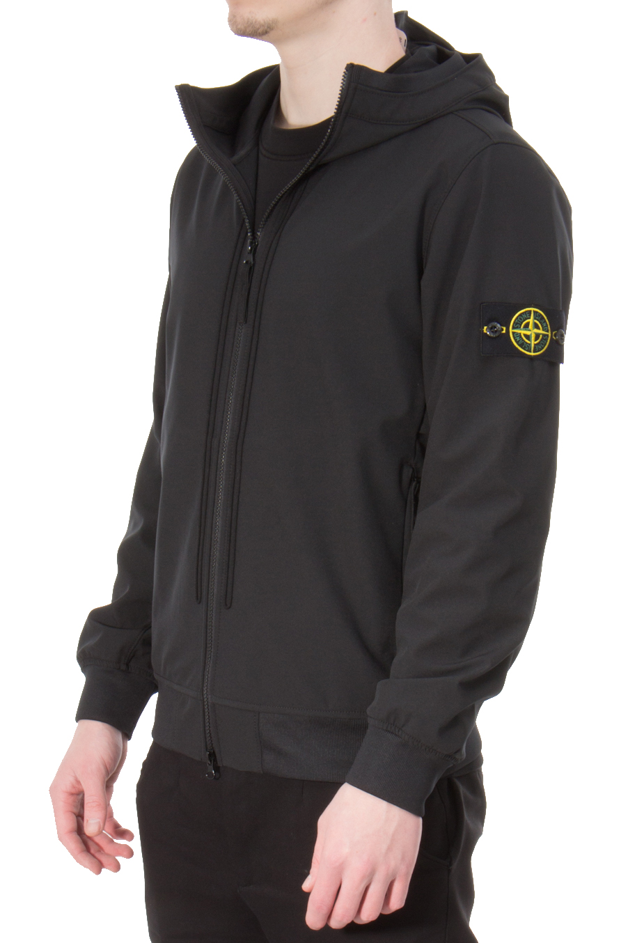 stone island soft shell jacket mens