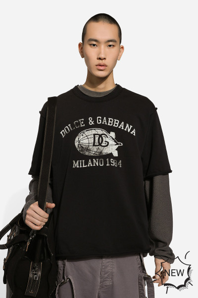 DOLCE & GABBANA Printed Cotton Jersey T-Shirt