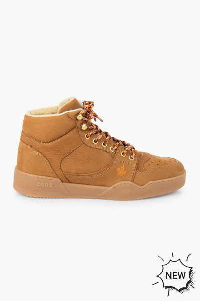 DSQUARED2 High Top Nubuk Sneakers Spiker