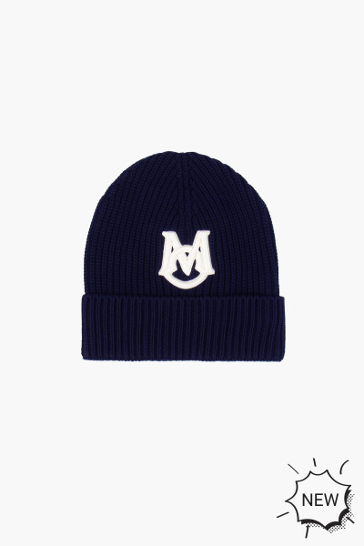 MONCLER Monogram Cotton Knit Beanie