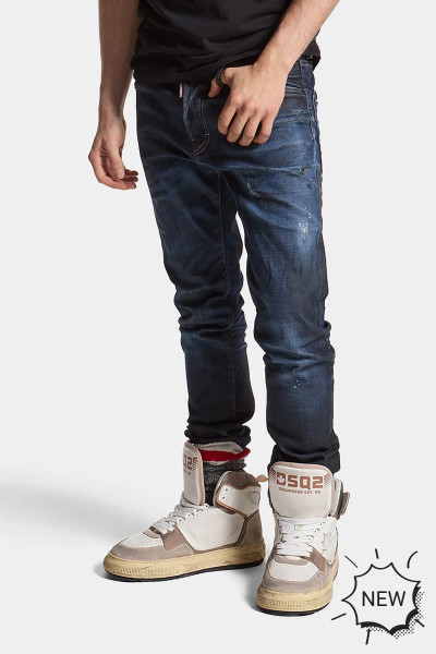 DSQUARED2 Dark Grease Monkey Wash Cool Guy Jeans