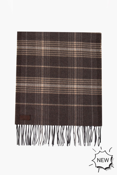 CANALI Checked Virgin Wool Scarf