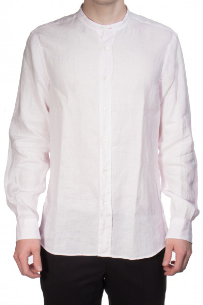 ASPESI Linen Mandarin Collar Shirt Bruce